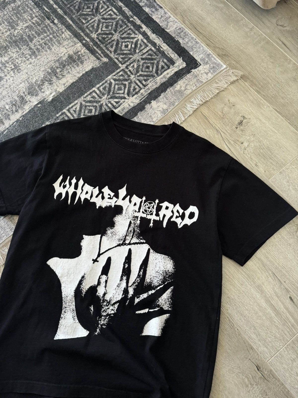 Playboi Carti Playboi Carti Whole Lotta Red Black Made in USA Shirt Size US L / EU 52-54 / 3 - 2 Thumbnail