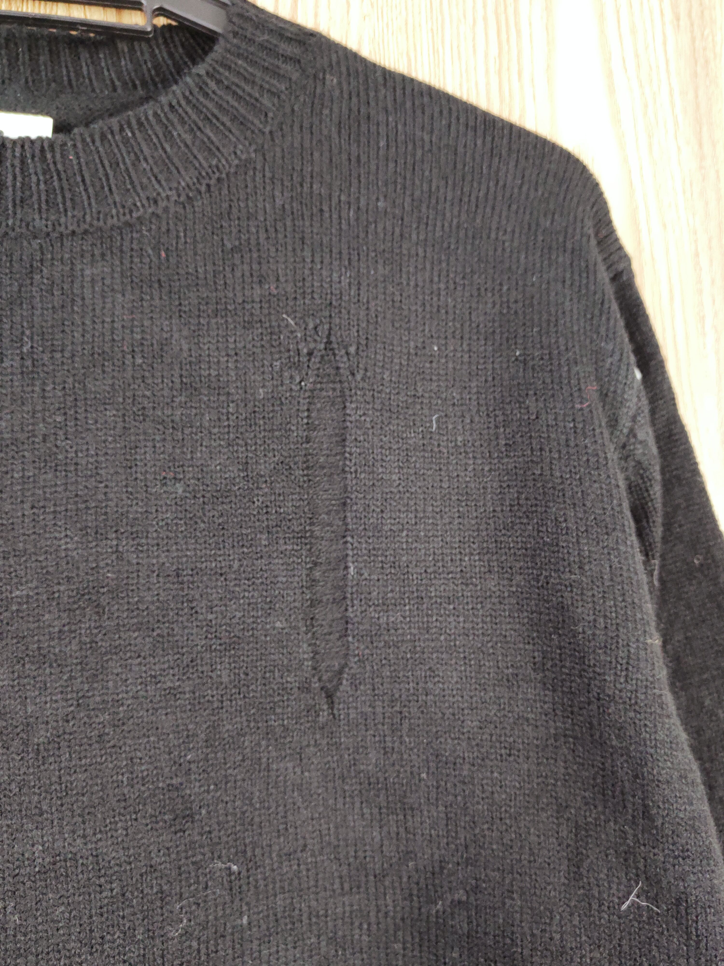 Japanese Brand Cotorica Black ripped distressed Knitwear Sweatshirts #W555 Size US M / EU 48-50 / 2 - 5 Thumbnail
