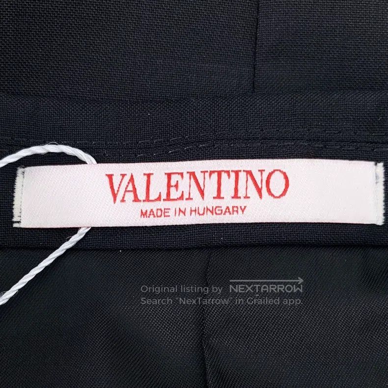 Valentino Valentino Black lapel long-sleeved suit Size 46S - 5 Thumbnail