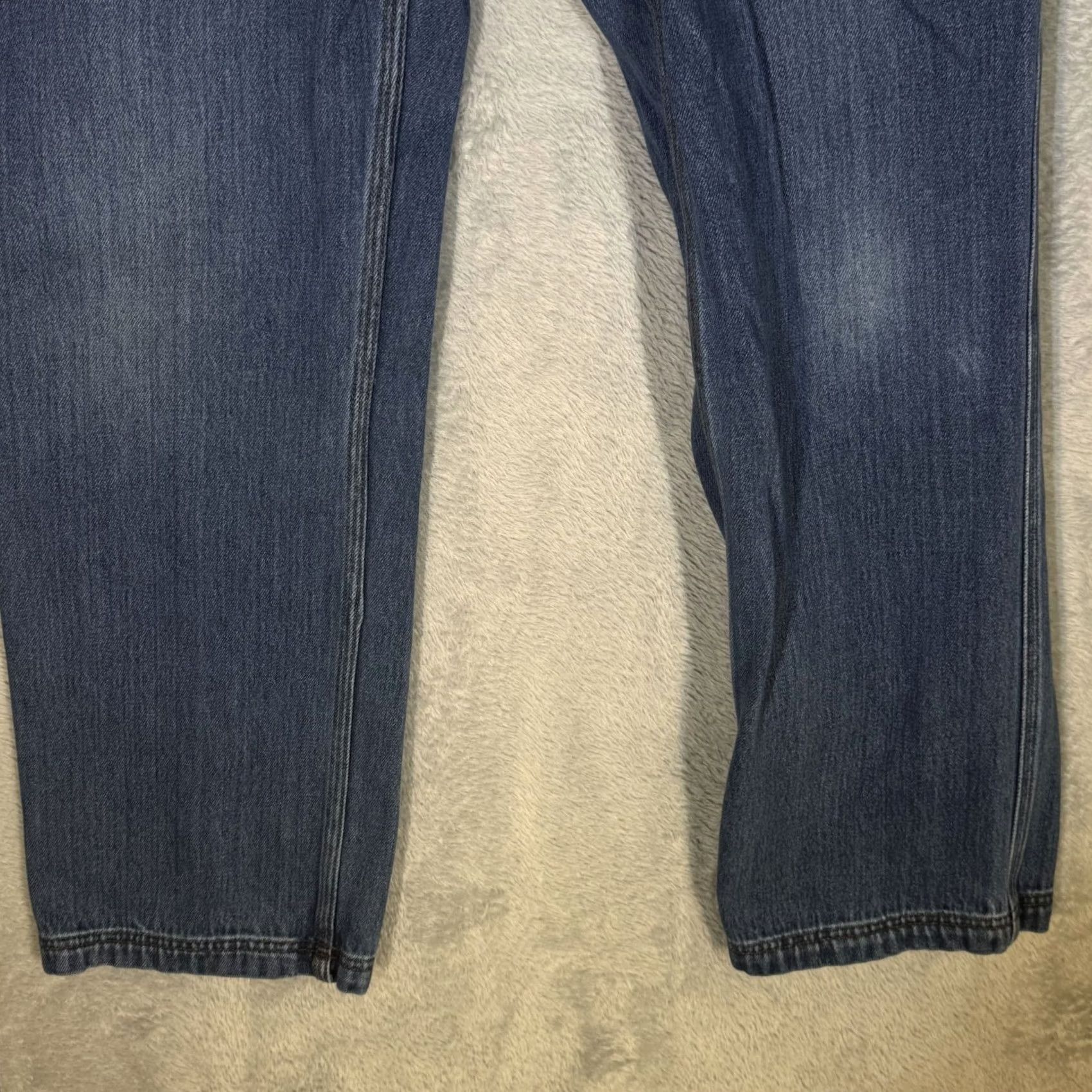 Duluth Trading Company Duluth Trading Company Carpenter Jeans Mens 34 x 32 Blue Mid-Rise Straight Size US 34 / EU 50 - 5 Thumbnail