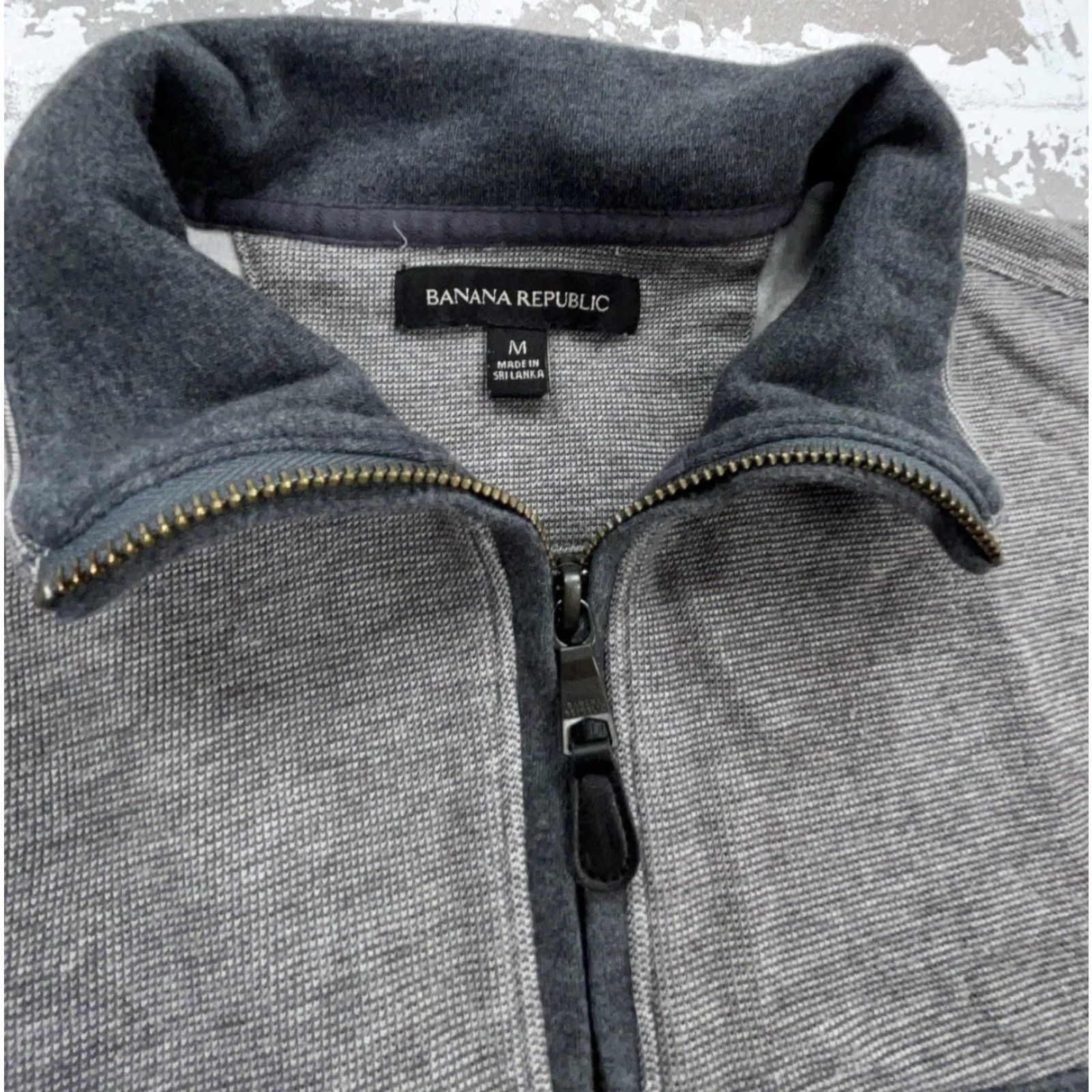 Banana Republic Banana Republic Men’s Pullover Sweater Medium Gray 1/4 Zip Casual Lightweight Fall Winter Size US M / EU 48-50 / 2 - 3 Thumbnail