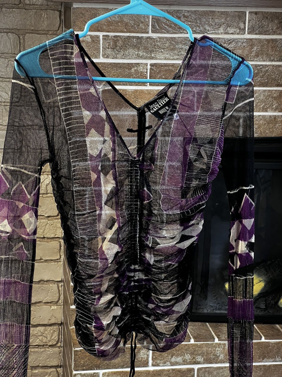 Jean Paul Gaultier Jean Paul Gaultier Multicolour Mesh Extra Long Sleeve Shirt Size M / US 6-8 / IT 42-44 - 10 Thumbnail