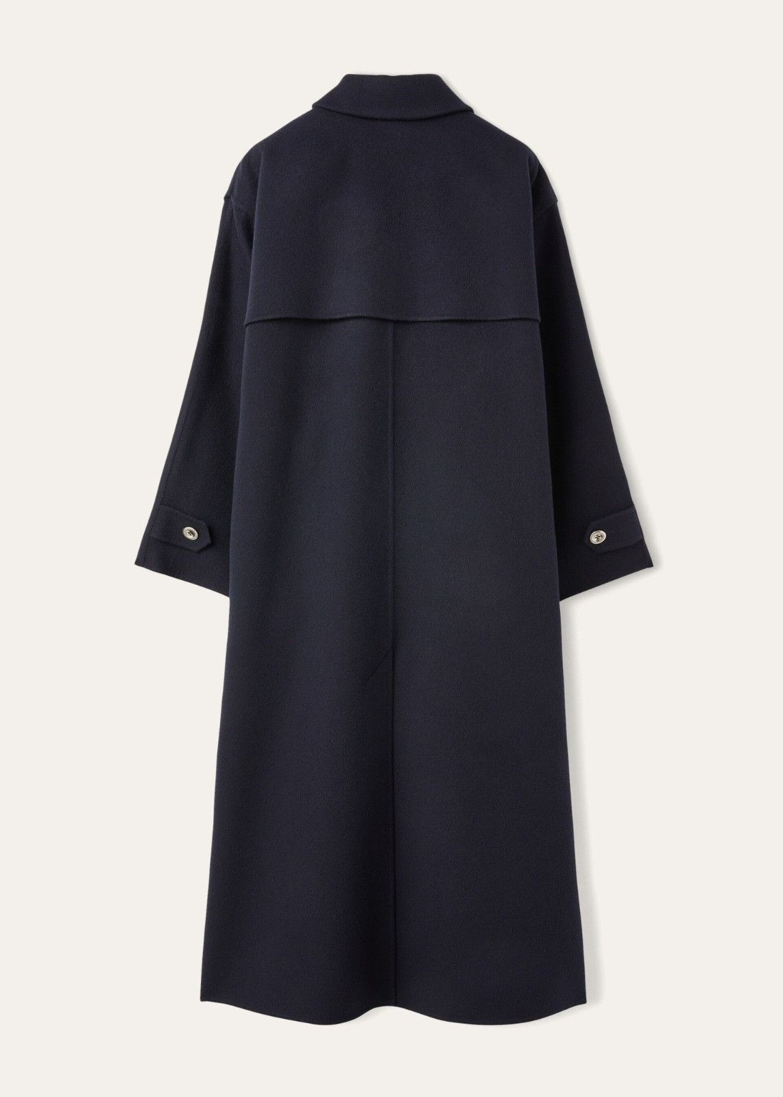 Loro Piana o1srvl11e1124 Cashmere Double Trench Coat in Navy Blue Size M / US 6-8 / IT 42-44 - 2 Thumbnail