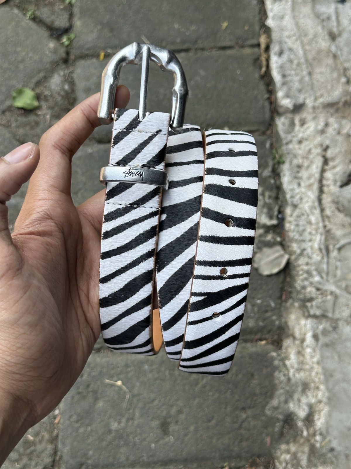 Stussy Stussy BAMBOO BUCKLE BELT Citron Croc (S/M) | Grailed