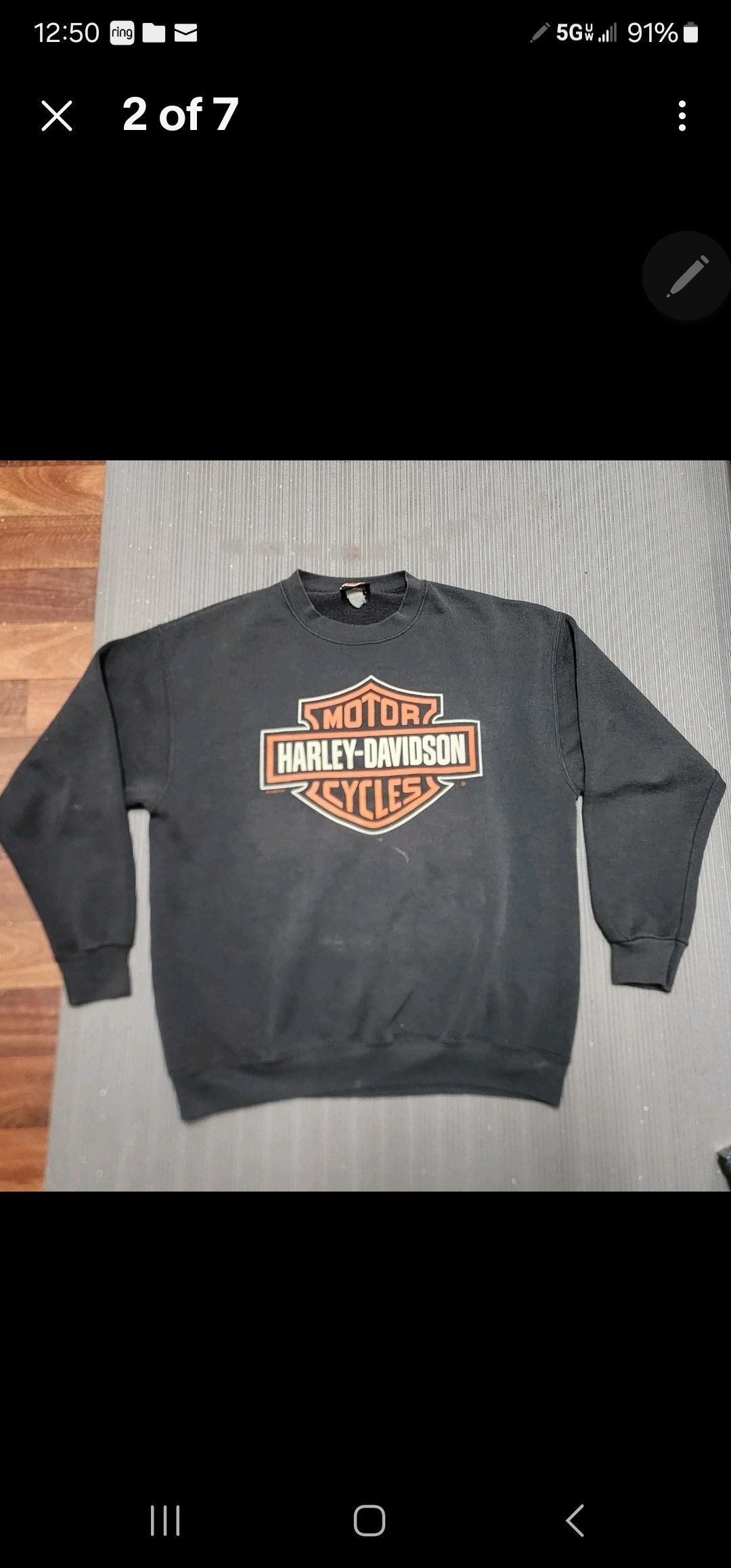 Harley Davidson Vtg Harley Davidson Redline Crewneck Pullover Sweater Large Size US XL / EU 56 / 4 - 1 Thumbnail