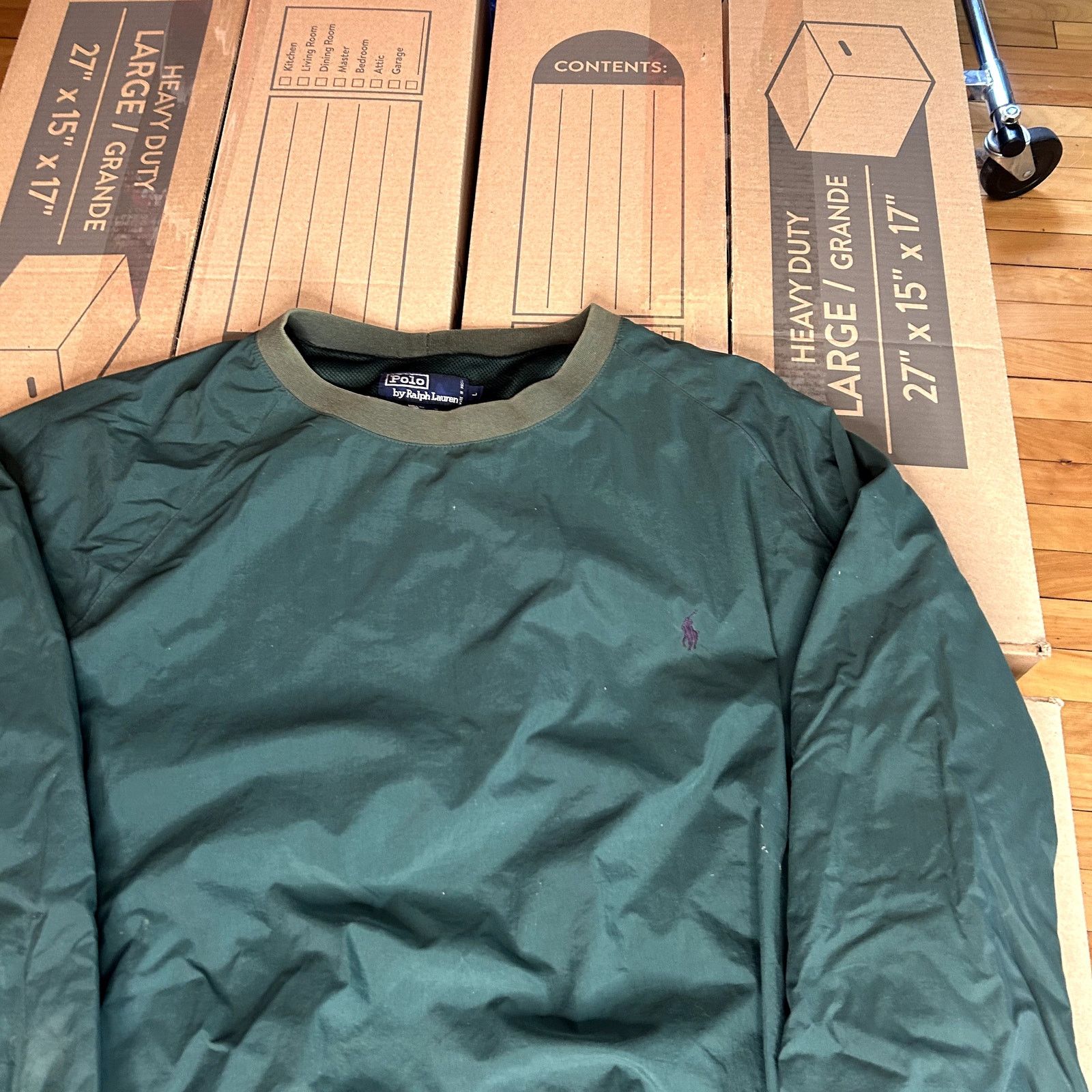 Polo Ralph Lauren Polo Green Windbreaker Pullover T-Shirt Large Size US L / EU 52-54 / 3 - 2 Thumbnail