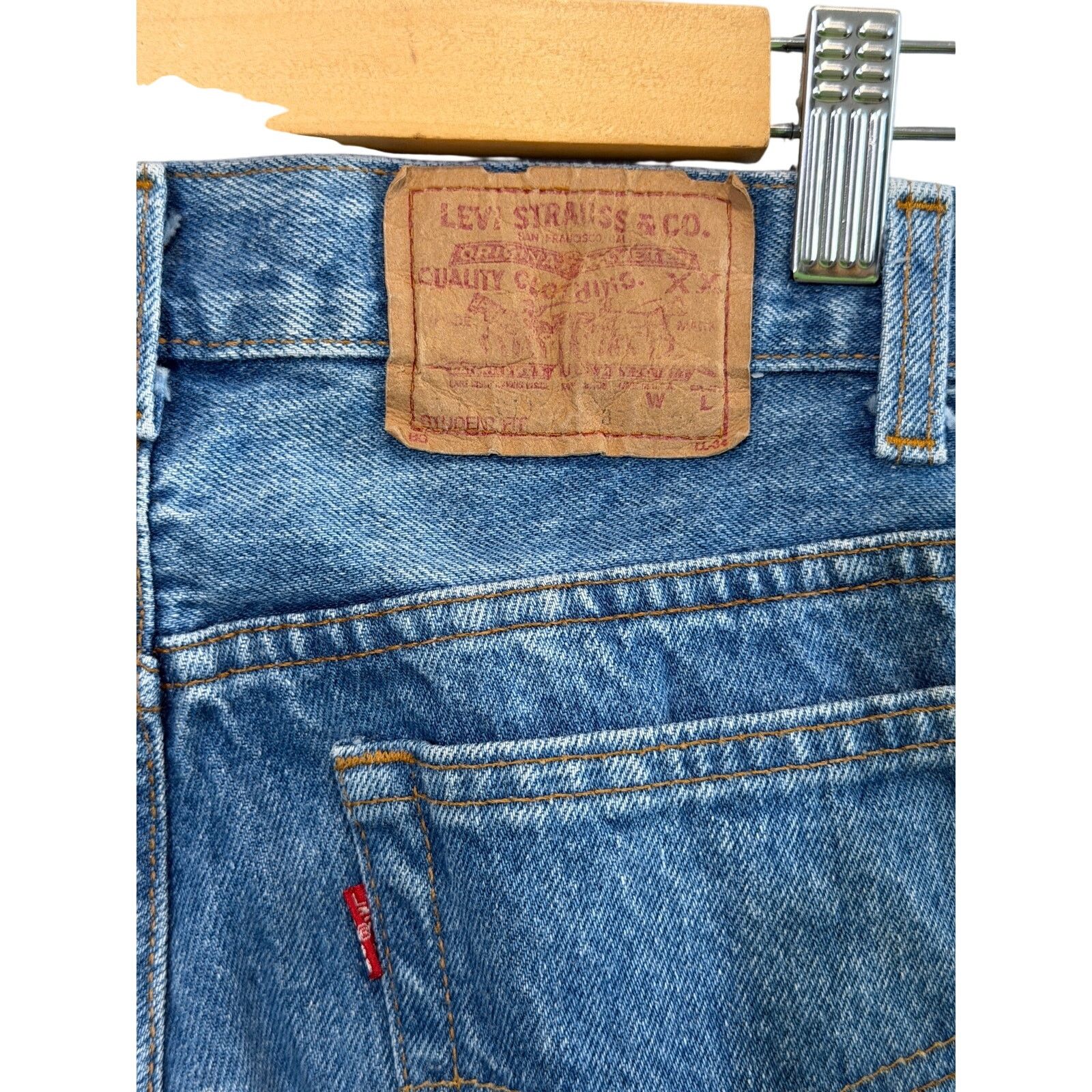 Levi's Vintage Levi’s 501 Jeans USA Made 30x28 Button Fly Red Tab Size US 30 / EU 46 - 6 Thumbnail