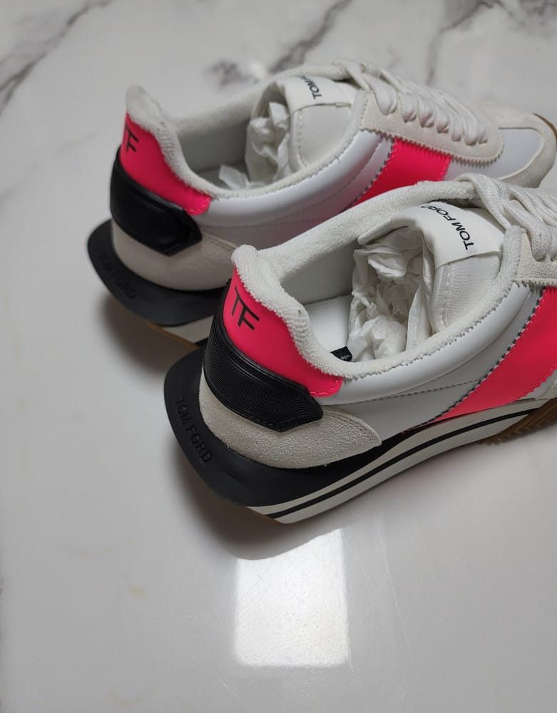 Tom Ford o1sm1stk0824 James Sneakers in White Pink Size US 12 / EU 45 - 3 Thumbnail
