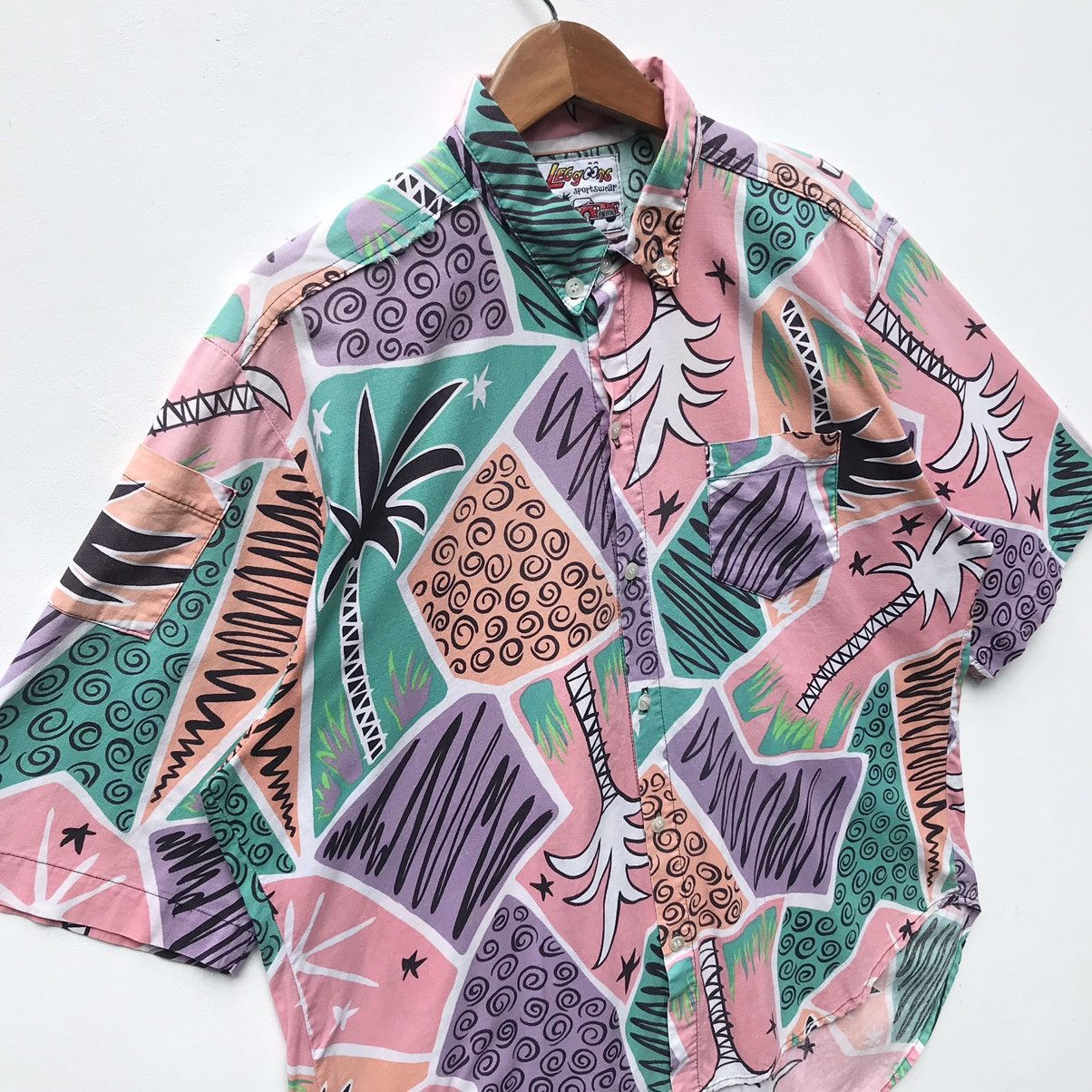 Vintage Vintage 90s Leggoons Sportswear Hawaii Shirt Size US L / EU 52-54 / 3 - 5 Thumbnail