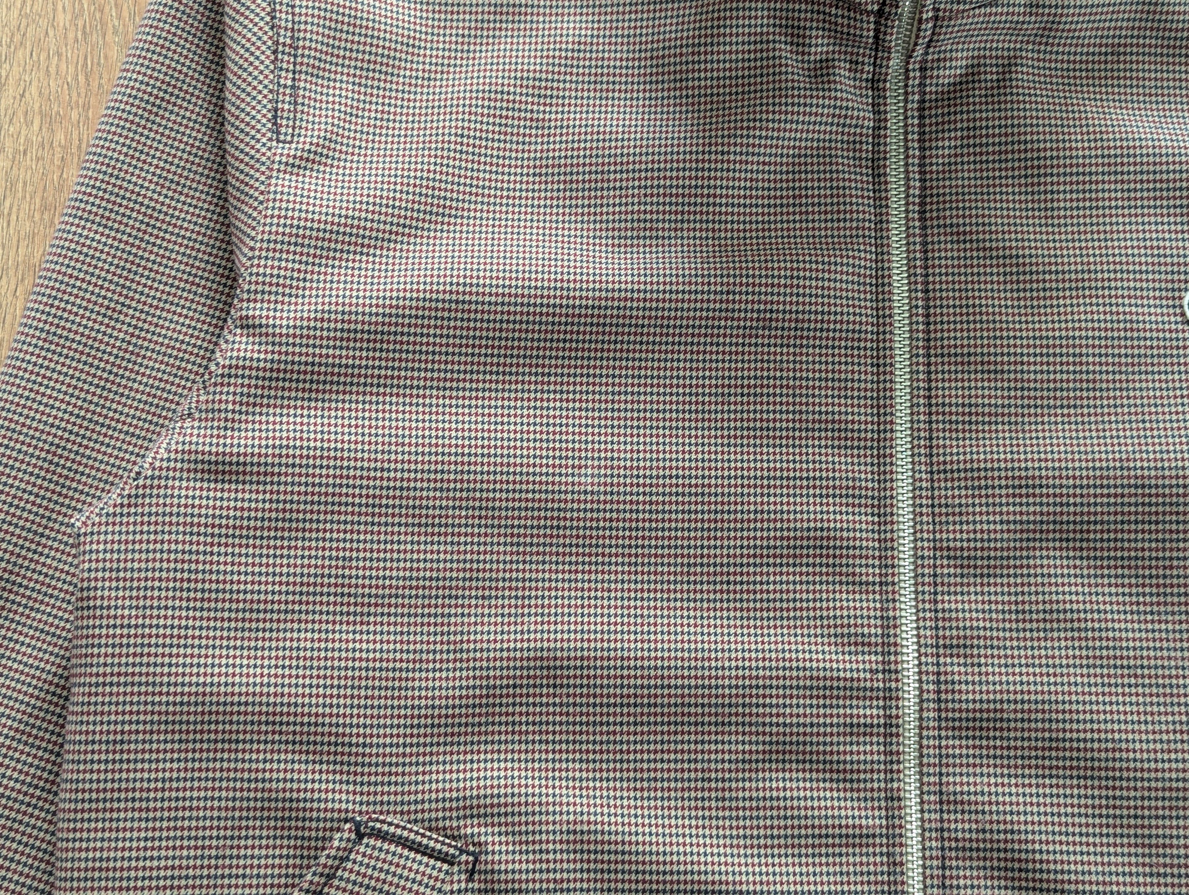 Lacoste Lacoste Houndstooth Zip Bomber Jacket Size M/L Luxury Brand Size US M / EU 48-50 / 2 - 5 Thumbnail