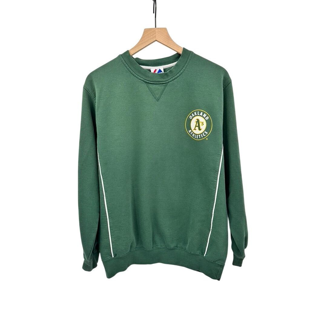 Majestic Vintage 90's Oakland A's Green Crewneck Sweatshirt Majestic Size US L / EU 52-54 / 3 - 1 Thumbnail