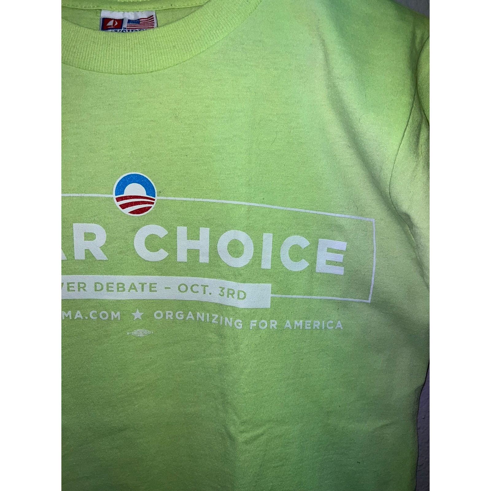 Vintage Vintage Barack Obama Shirt Vote America Democracy Tee Small Size US S / EU 44-46 / 1 - 3 Thumbnail