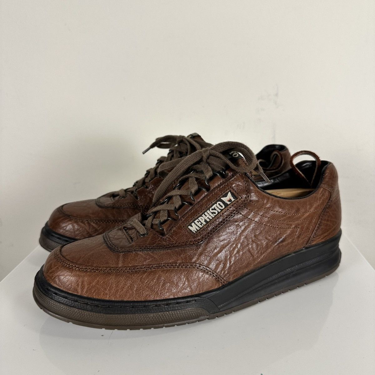 Mephisto Match Runoff Air Jet Mens Size 10 Brown Leather Shoes