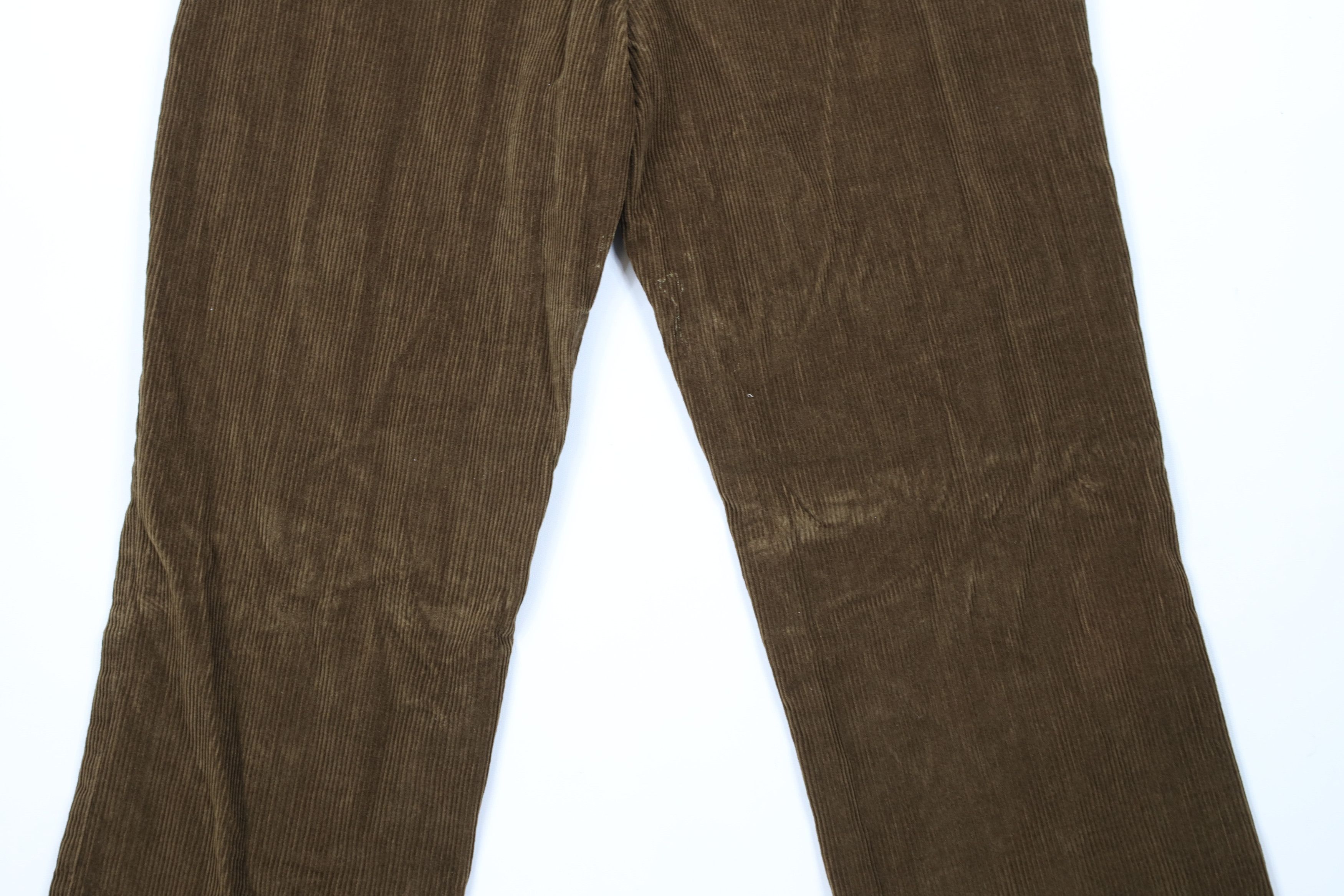 Eddie Bauer × Vintage Vintage Eddie Bauer Wide Leg Corduroy Chino Pants Brown Size US 38 / EU 54 - 11 Thumbnail