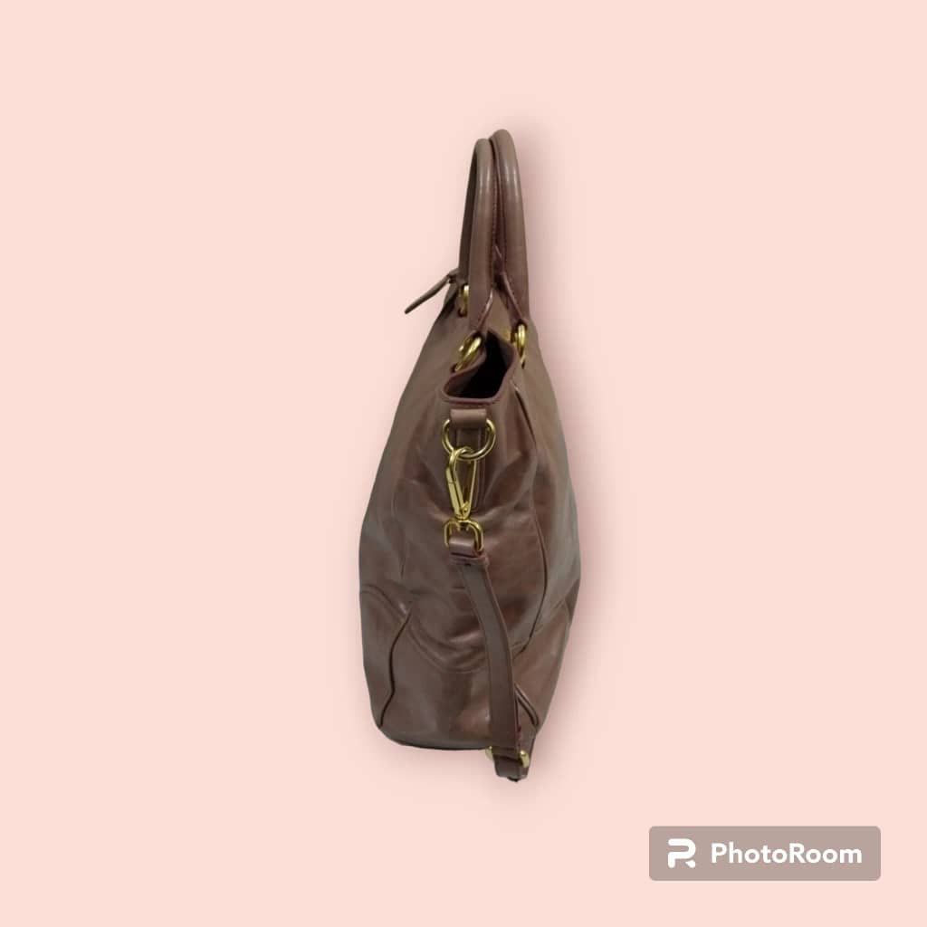 Prada Authentic Prada Leather Tote Shoulder Bag Size ONE SIZE - 5 Thumbnail