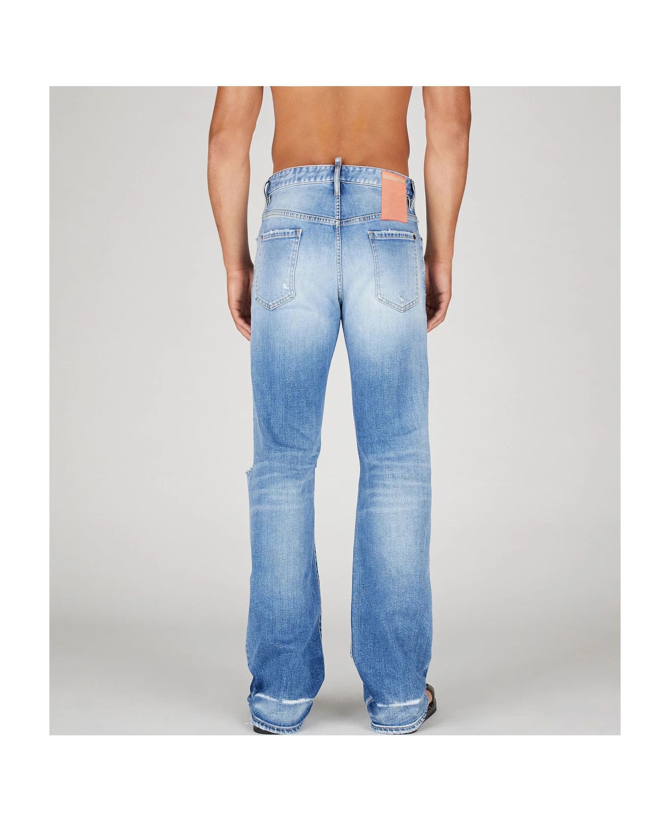 Dsquared2 Dsquared2 Mens Double Knee Destroyed flared Jeans Size 44/30 Size US 28 / EU 44 - 2 Thumbnail