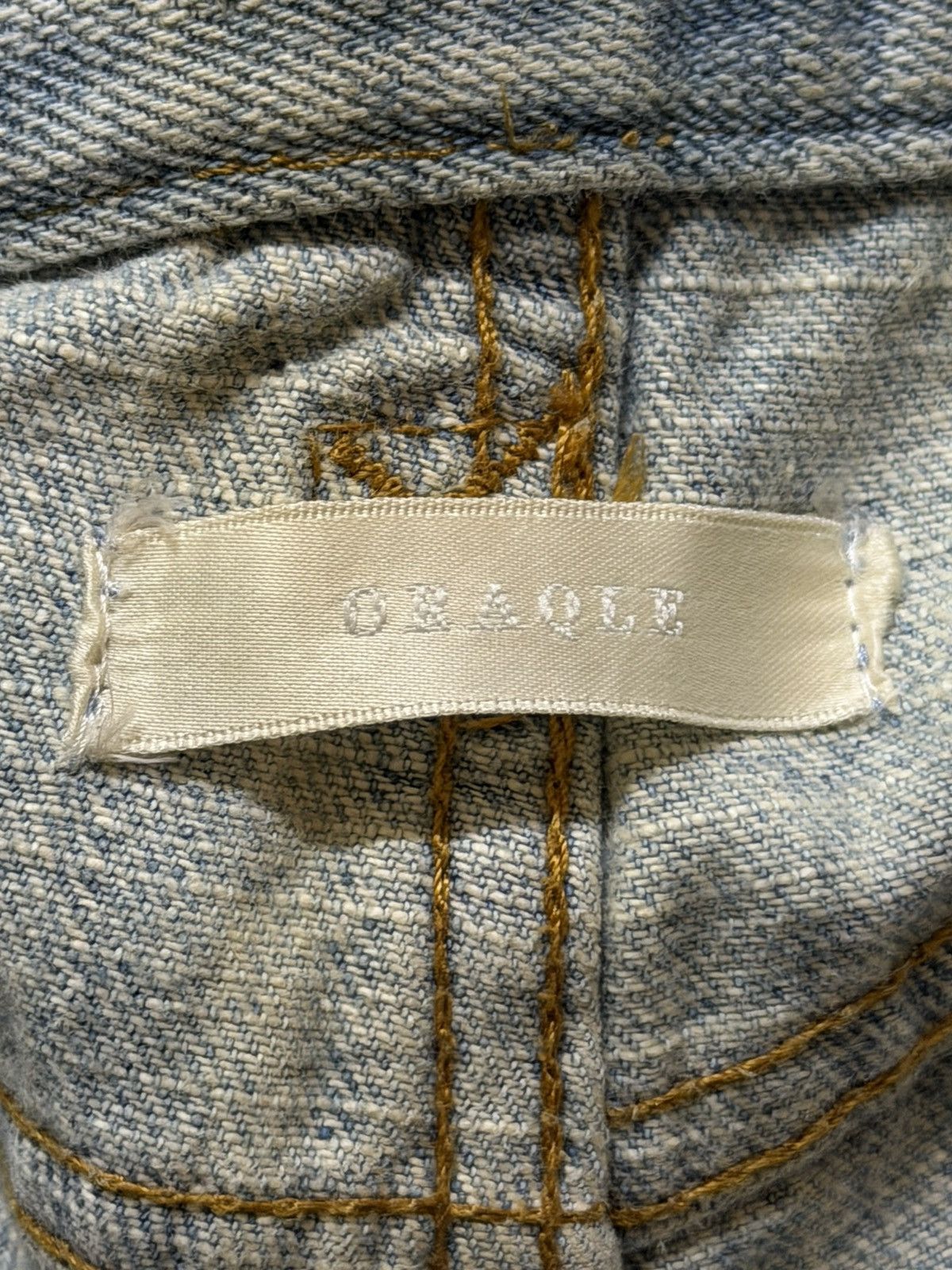 If Six Was Nine Vintage 90s Japan Oraqle Blue Faded Mud Wash Patch Distress Size US 32 / EU 48 - 6 Thumbnail