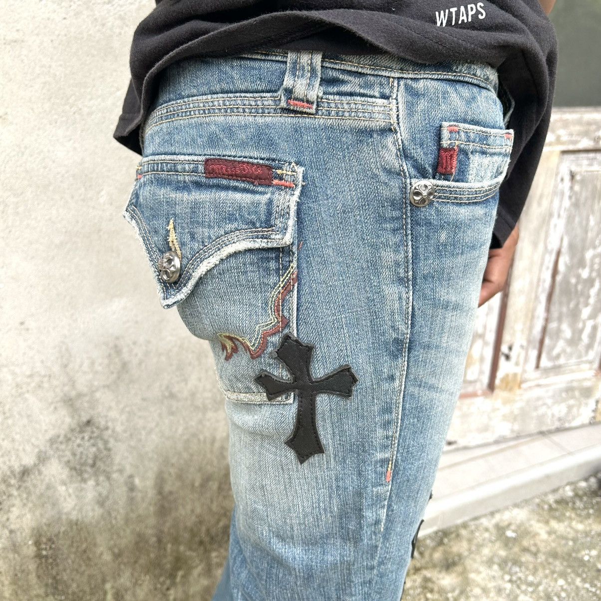 Japanese Brand Vintage Rare Missme Flared Denim Patch Art Size US 30 / EU 46 - 5 Thumbnail