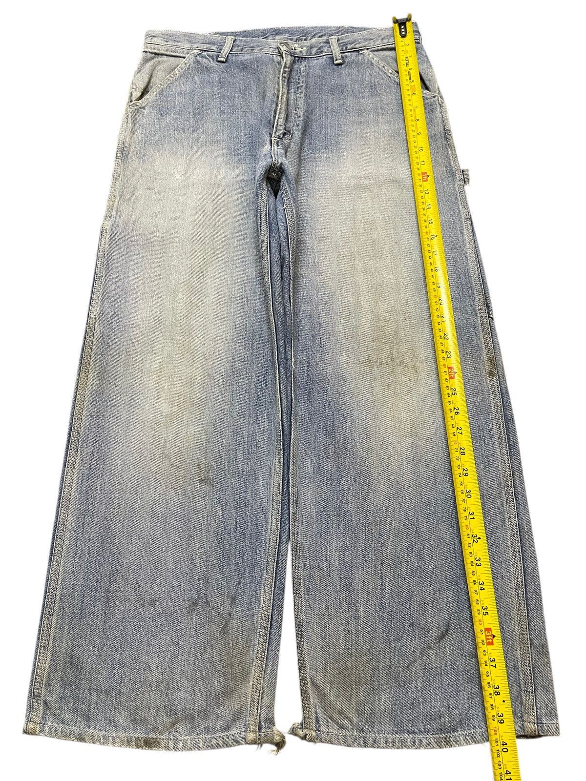 Carhartt Vintage Carhatt Carpenter Mud Wash Faded Distress Baggy Jean Size US 34 / EU 50 - 13 Thumbnail