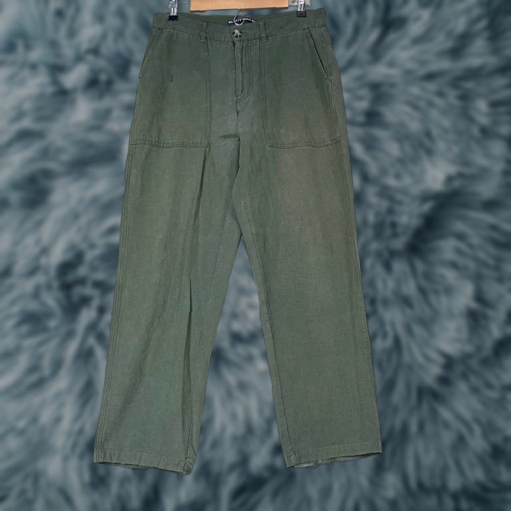 Vintage VINTAGE Misfit M/SF/T Mad Minds Pants Green Green Military Straight Leg High Rise Women M Distressed Size 32" / US 10 / IT 46 - 1 Thumbnail