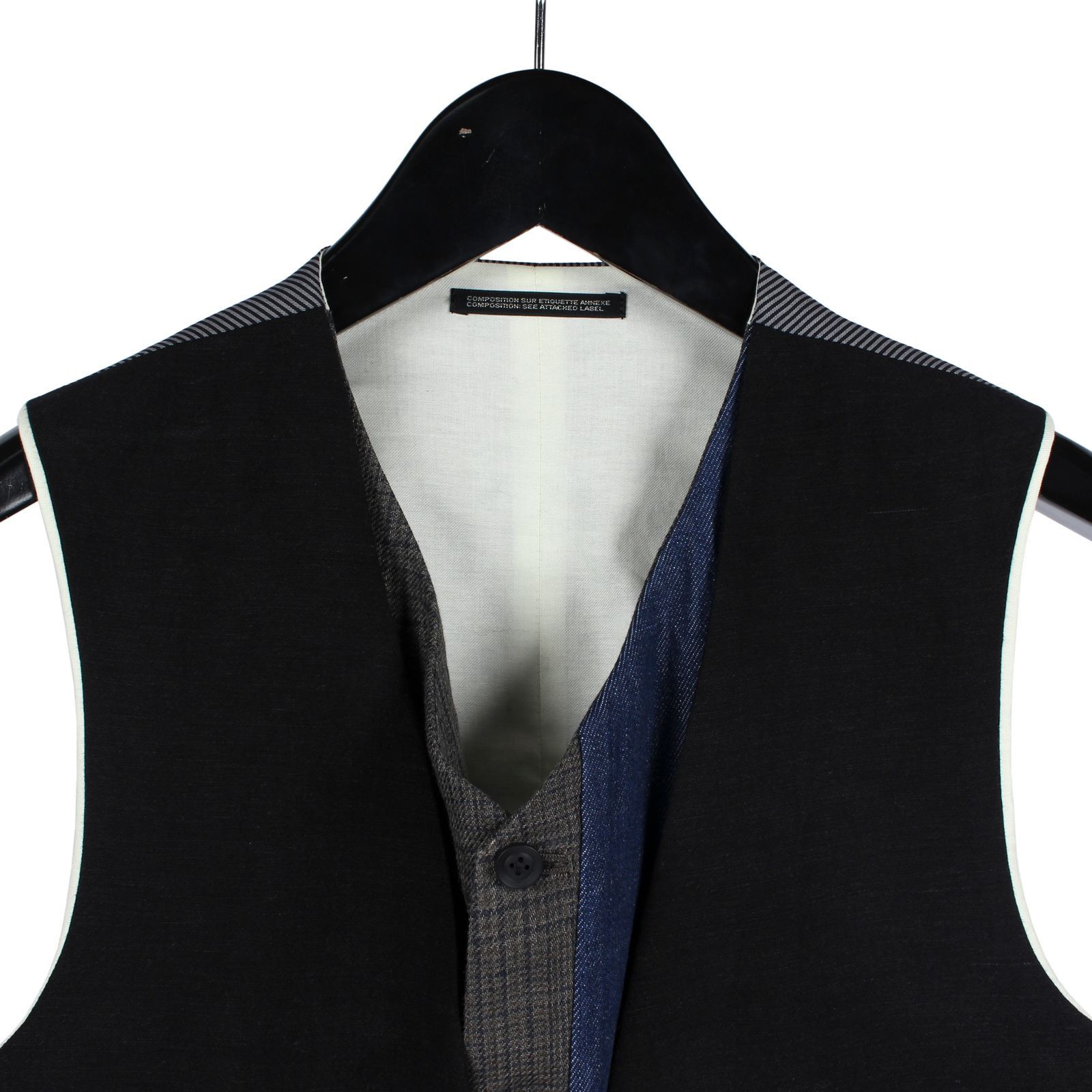 Yohji Yamamoto Yohji Yamamoto Pour Homme - Double Layered Switching Vest Size US L / EU 52-54 / 3 - 4 Thumbnail