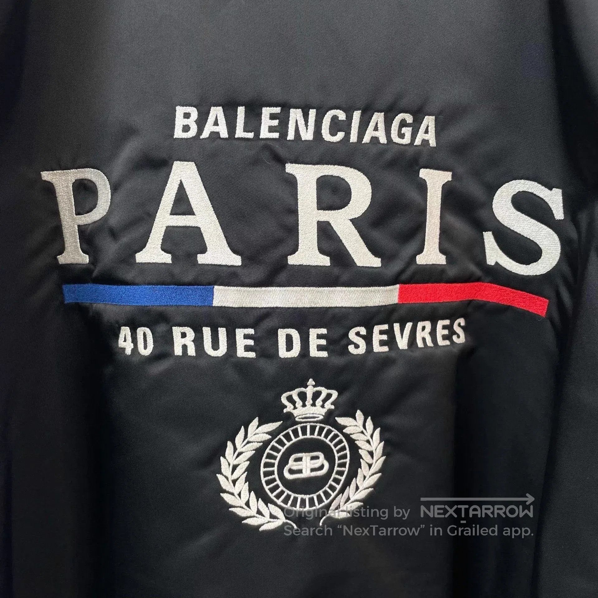Balenciaga Black Bomber Jacket with Zip Front and Pockets. Size US M / EU 48-50 / 2 - 7 Thumbnail
