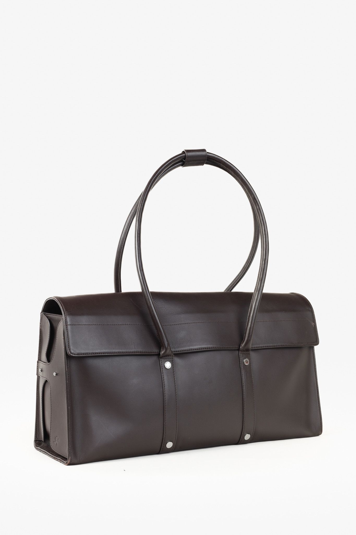 WANT Les Essentiels Want Les Essentiels Brown Leather Briefcase Size ONE SIZE - 2 Thumbnail