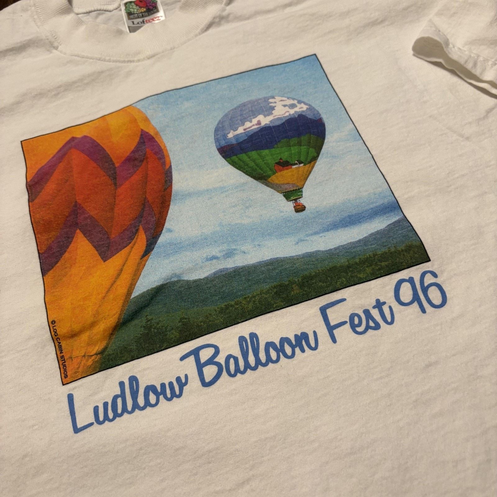 Fruit Of The Loom Vtg Ludlow Balloon Fest 96 XL Fruit Of The Loom T-Shirt Size US XL / EU 56 / 4 - 4 Thumbnail