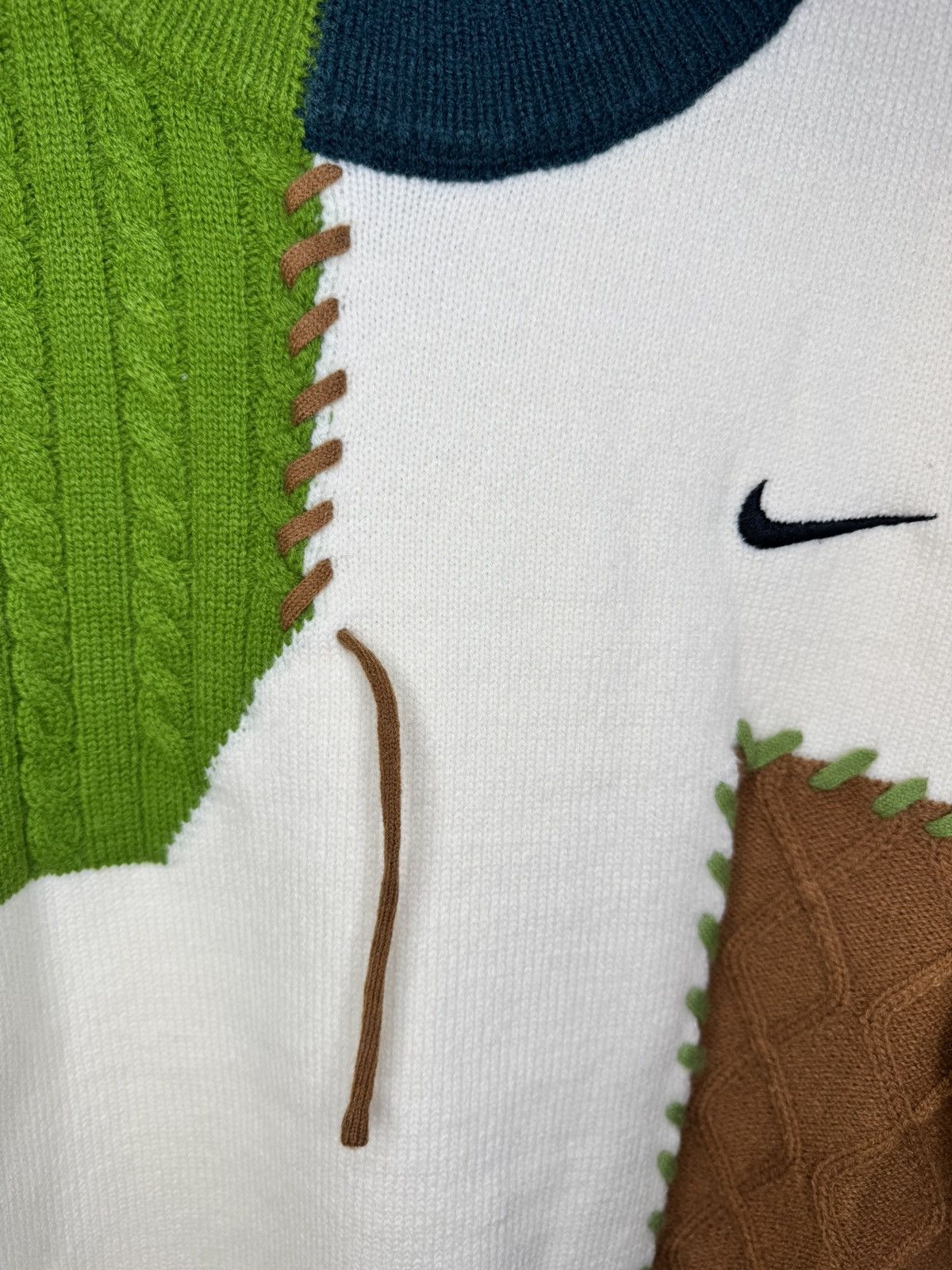Nike Swoosh Knit Sweatshirt Size M / US 6-8 / IT 42-44 - 5 Thumbnail