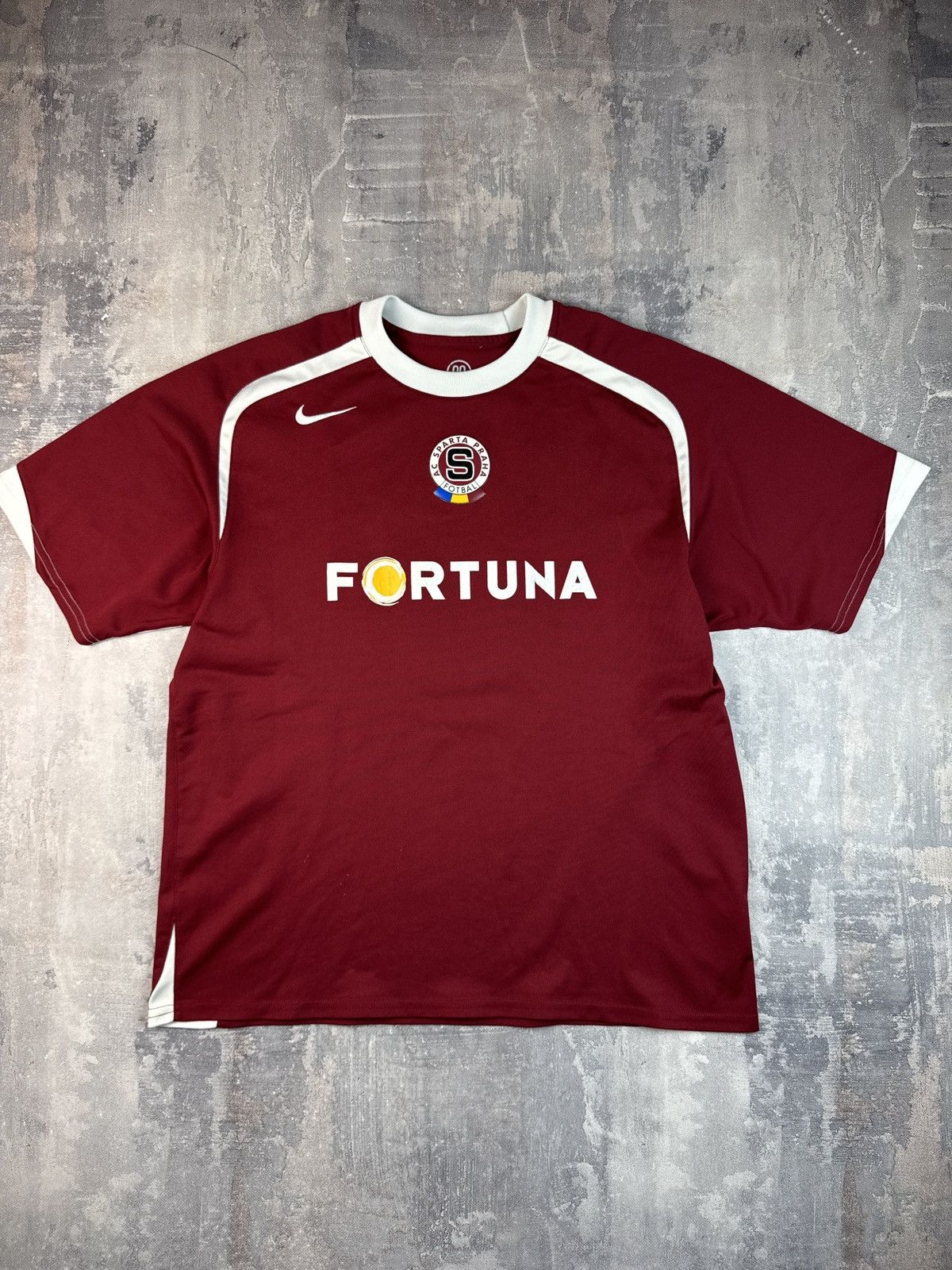 Nike AS Sparta Praha Prague 2005 Poborsky Football Soccer Jersey Size US XL / EU 56 / 4 - 1 Thumbnail
