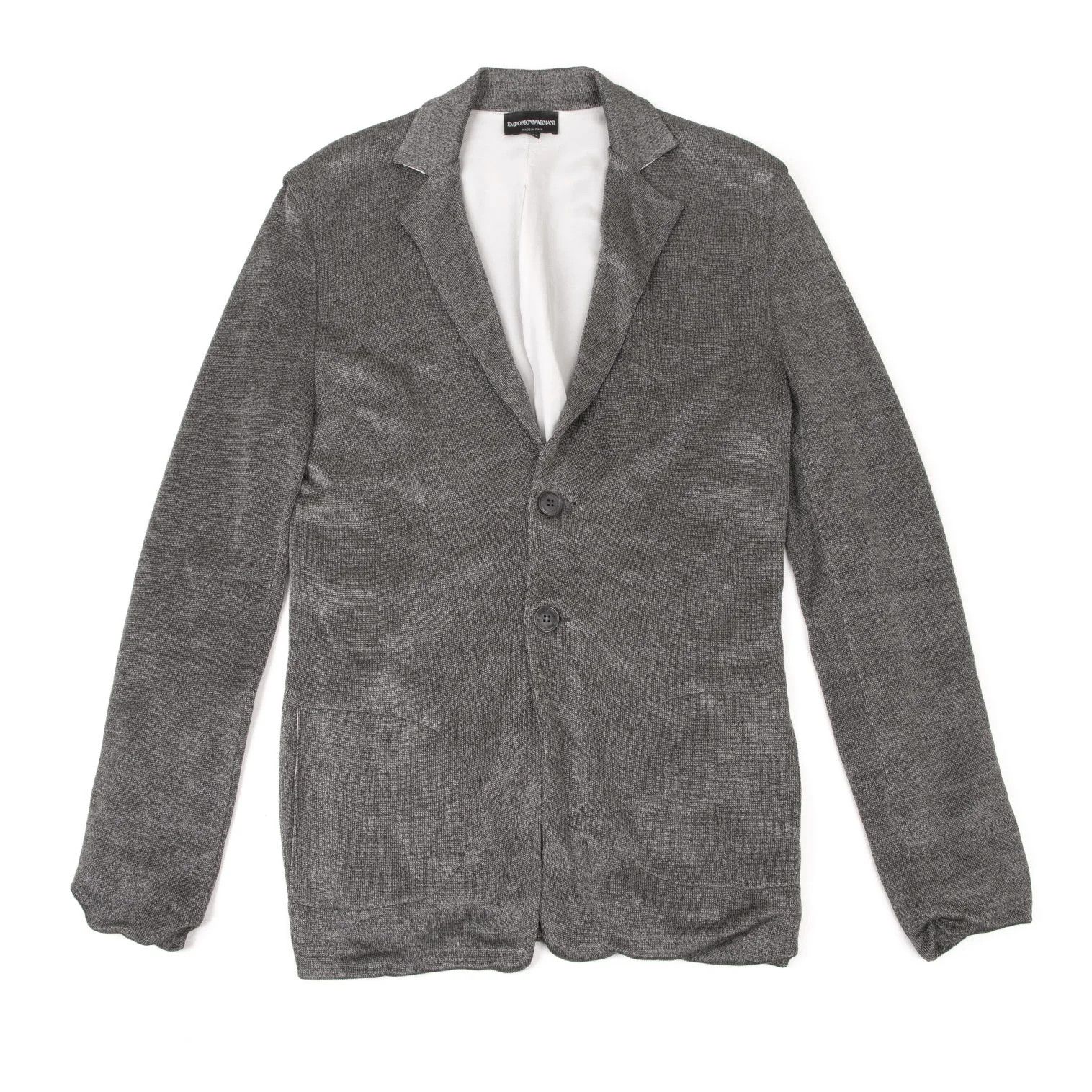 Emporio Armani Rayon 2B Jacket in Gray Size 46 Size US S / EU 44-46 / 1 - 1 Thumbnail