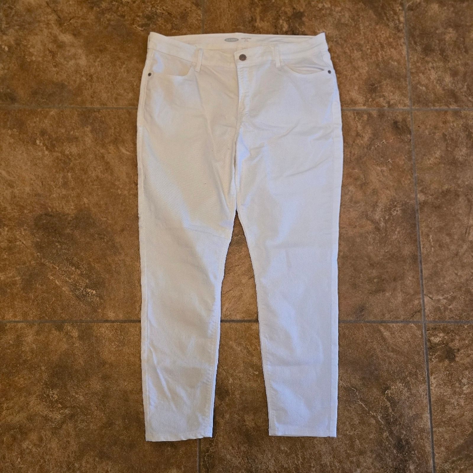 Old Navy White Denim | OLD NAVY | Super Skinny Jean Size 34" / US 12 / IT 48 - 1 Thumbnail
