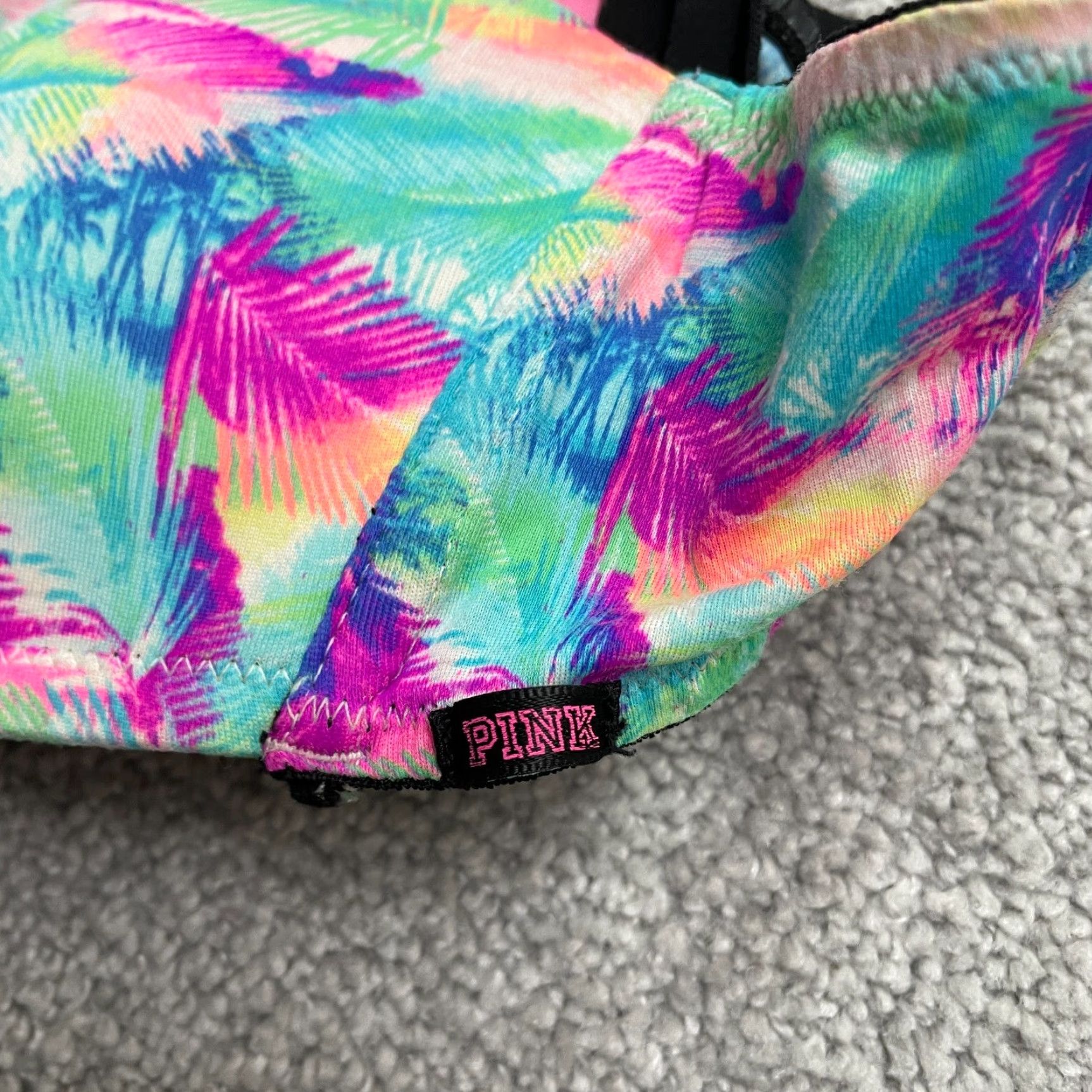 Victoria's Secret Victoria's Secret Swimwear Bikini Top Bandeau Womens XS Pink Multi Colorblock Size XS / US 0-2 / IT 36-38 - 5 Thumbnail
