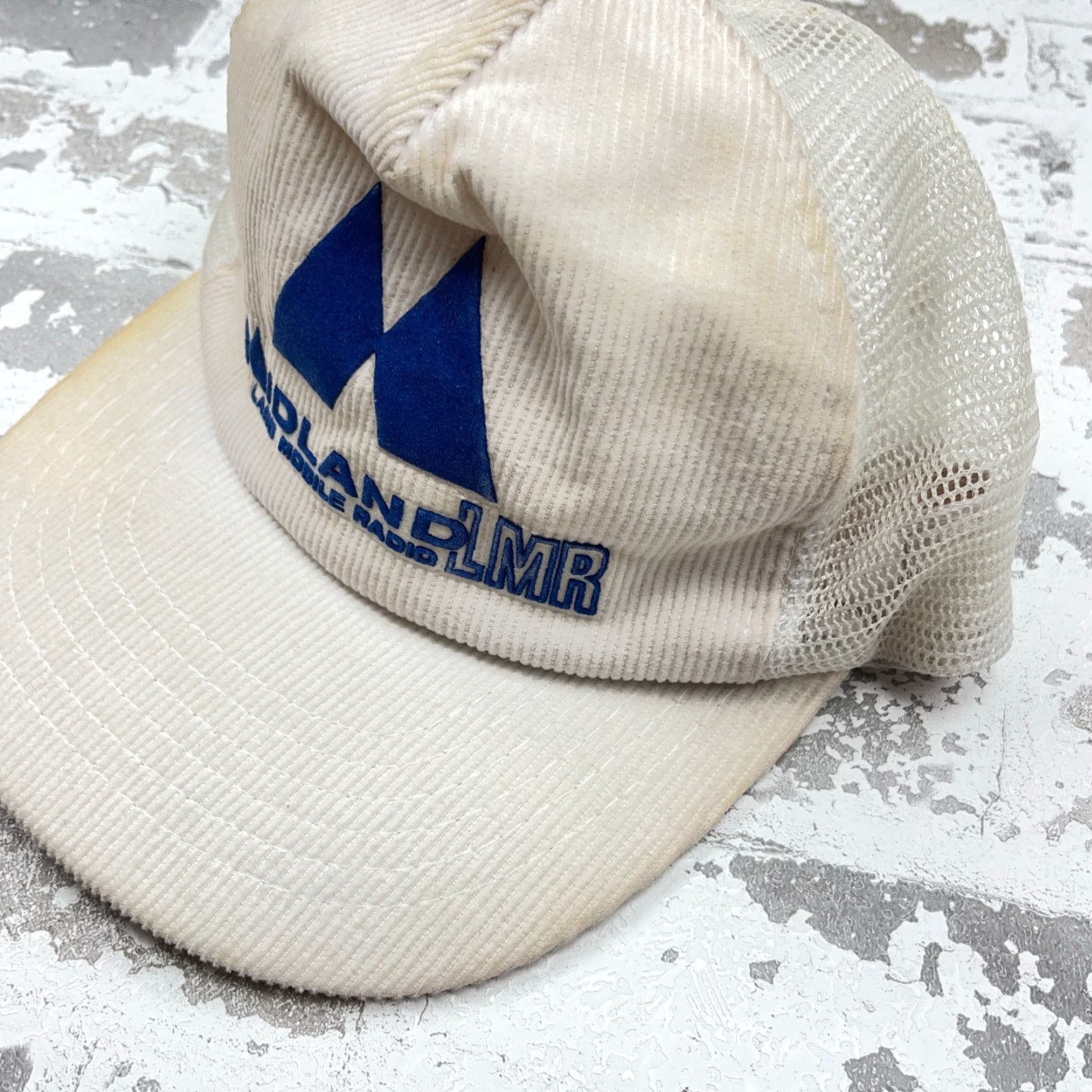 Vintage VINTAGE Midland CB Radio Trucker Hat Cap Snap Back LMR Corduroy Trucking 80s 90s Size ONE SIZE - 6 Thumbnail