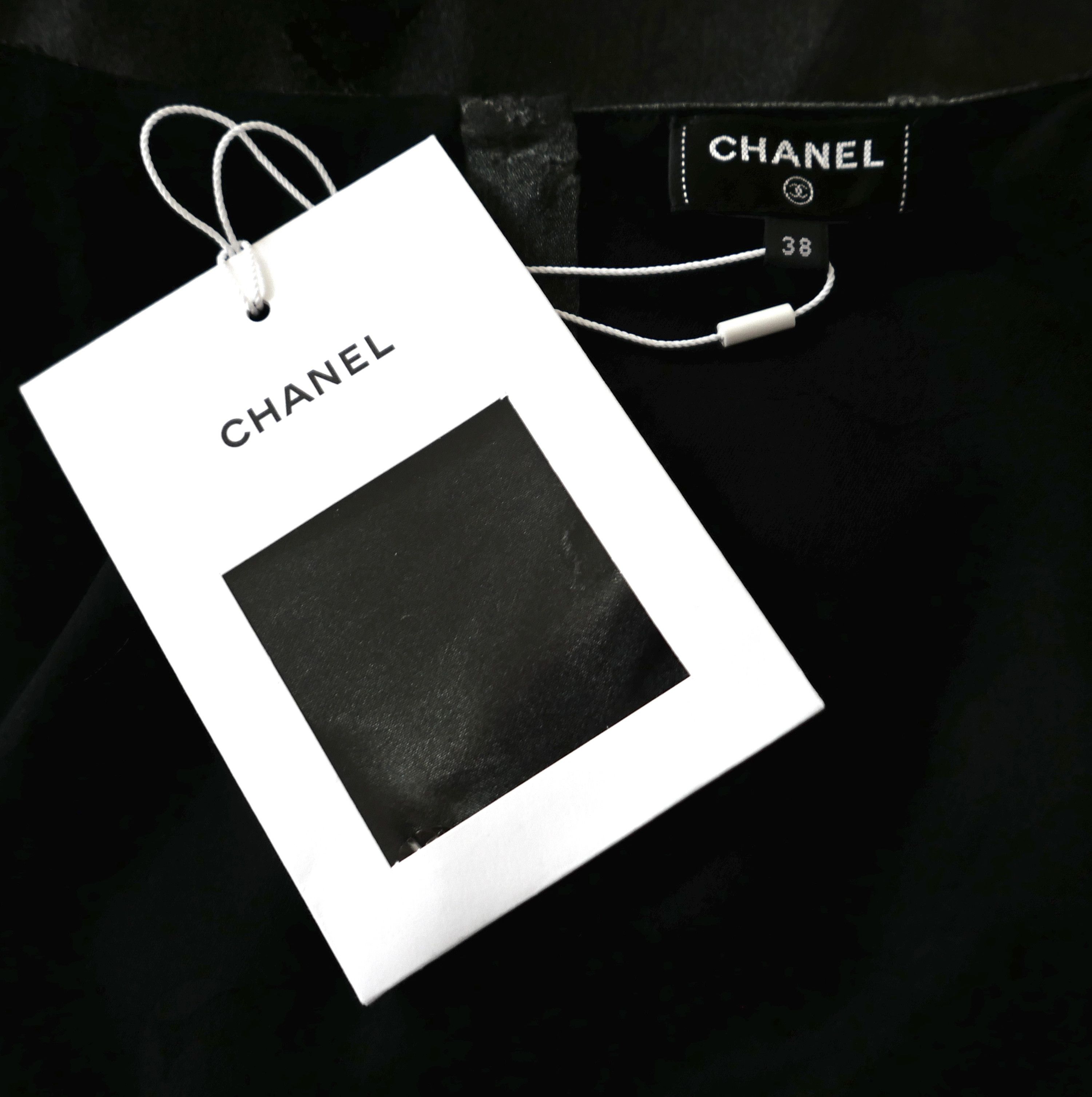 Chanel Chanel Pre Fall 2022 Grey CC Logo Devore Crystal Halter Top Size XS / US 0-2 / IT 36-38 - 9 Thumbnail