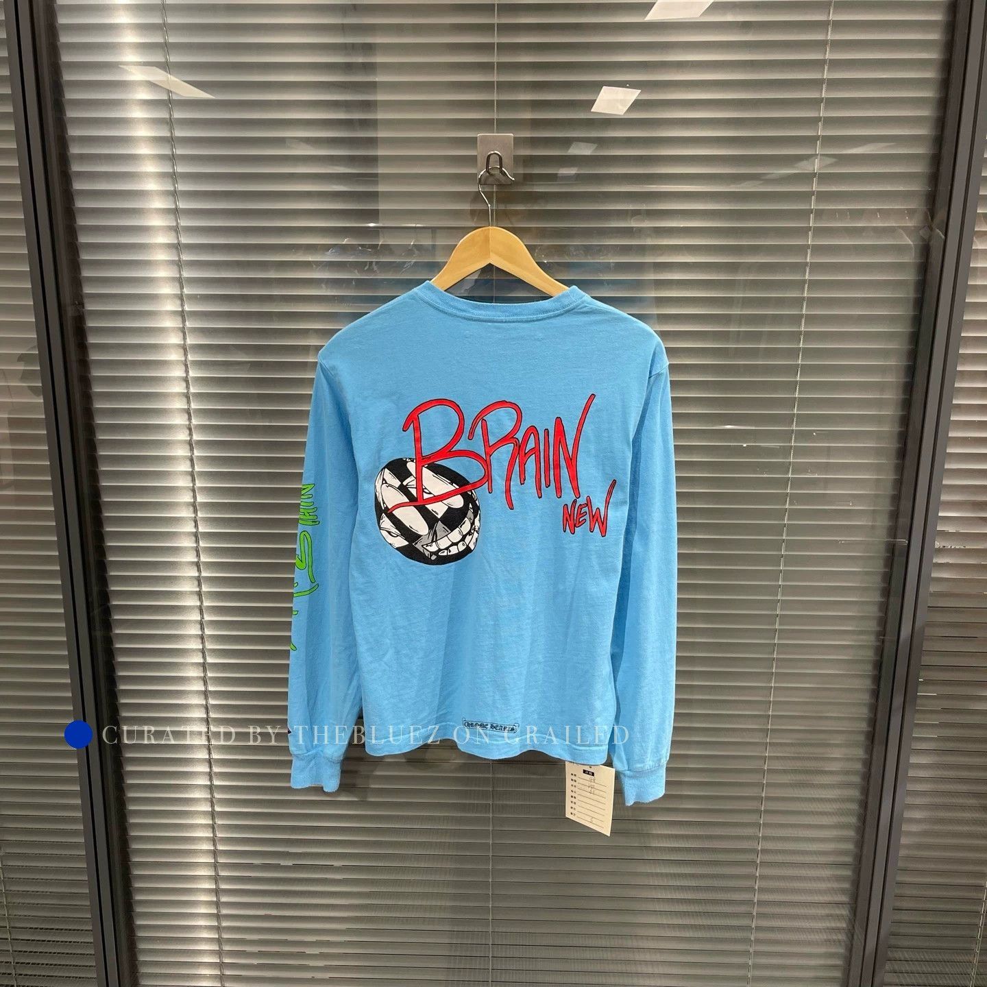 Chrome Hearts Blue Graffiti Long Sleeve Tee Size US S / EU 44-46 / 1 - 1 Thumbnail