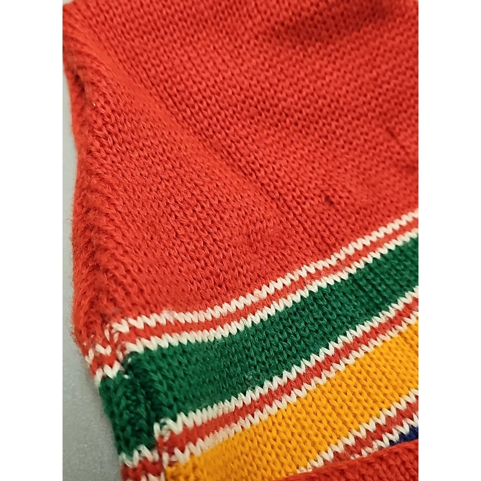 Vintage VINTAGE Wigwam Beanie Hat 100% Wool Geometric Multi Knit Unisex Adults One Size Ski Snowboarding Mens Womens Size ONE SIZE - 3 Thumbnail