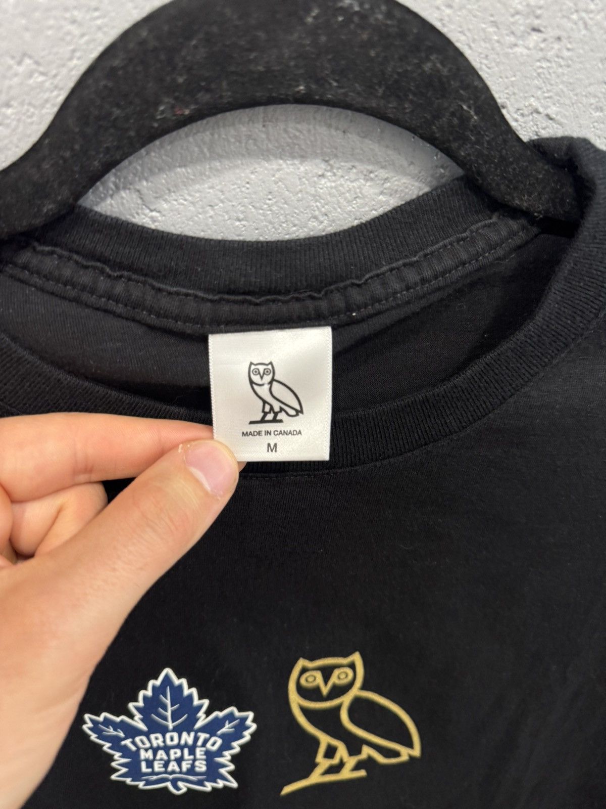 NHL × October's Very Own OVO x NHL Maple Leaf Classic Owl T-shirt Tee Size US M / EU 48-50 / 2 - 2 Thumbnail