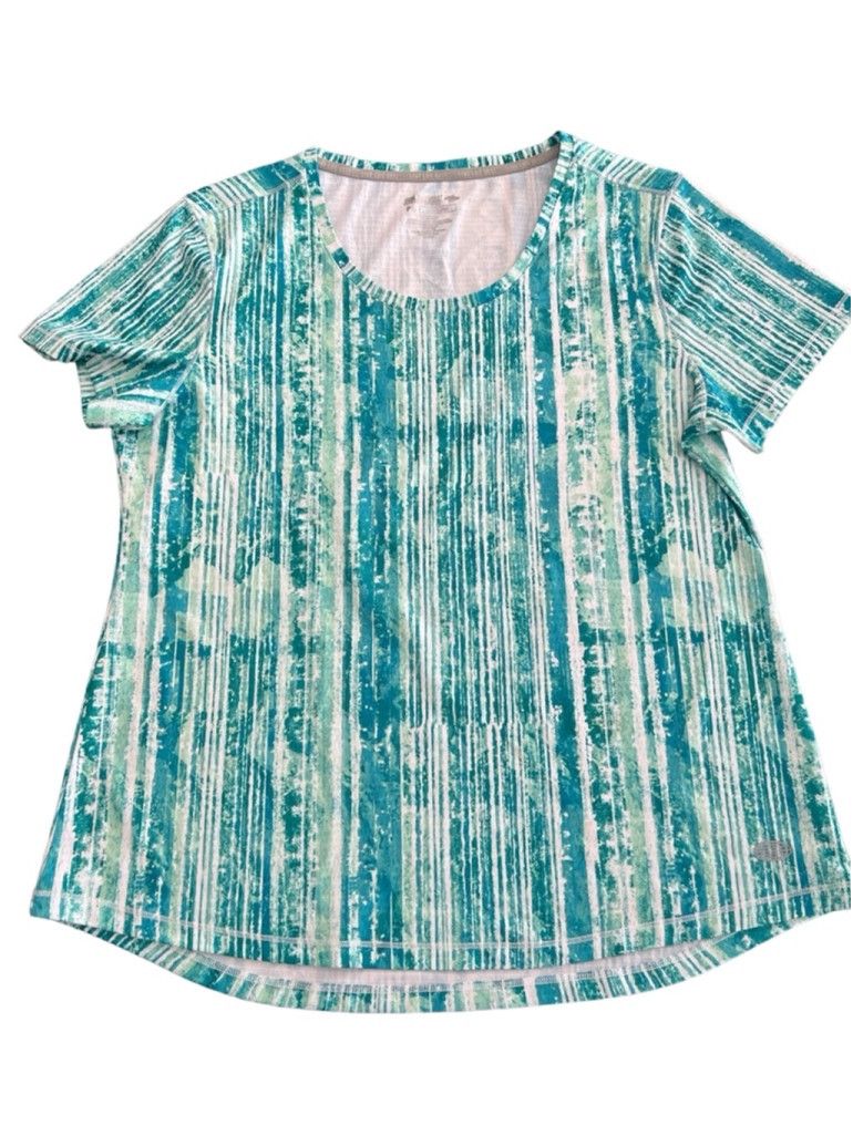 Free Country Reel Legends women’s Blue V-Neck Athletic Shirt size PL Size L / US 10 / IT 46 - 1 Thumbnail