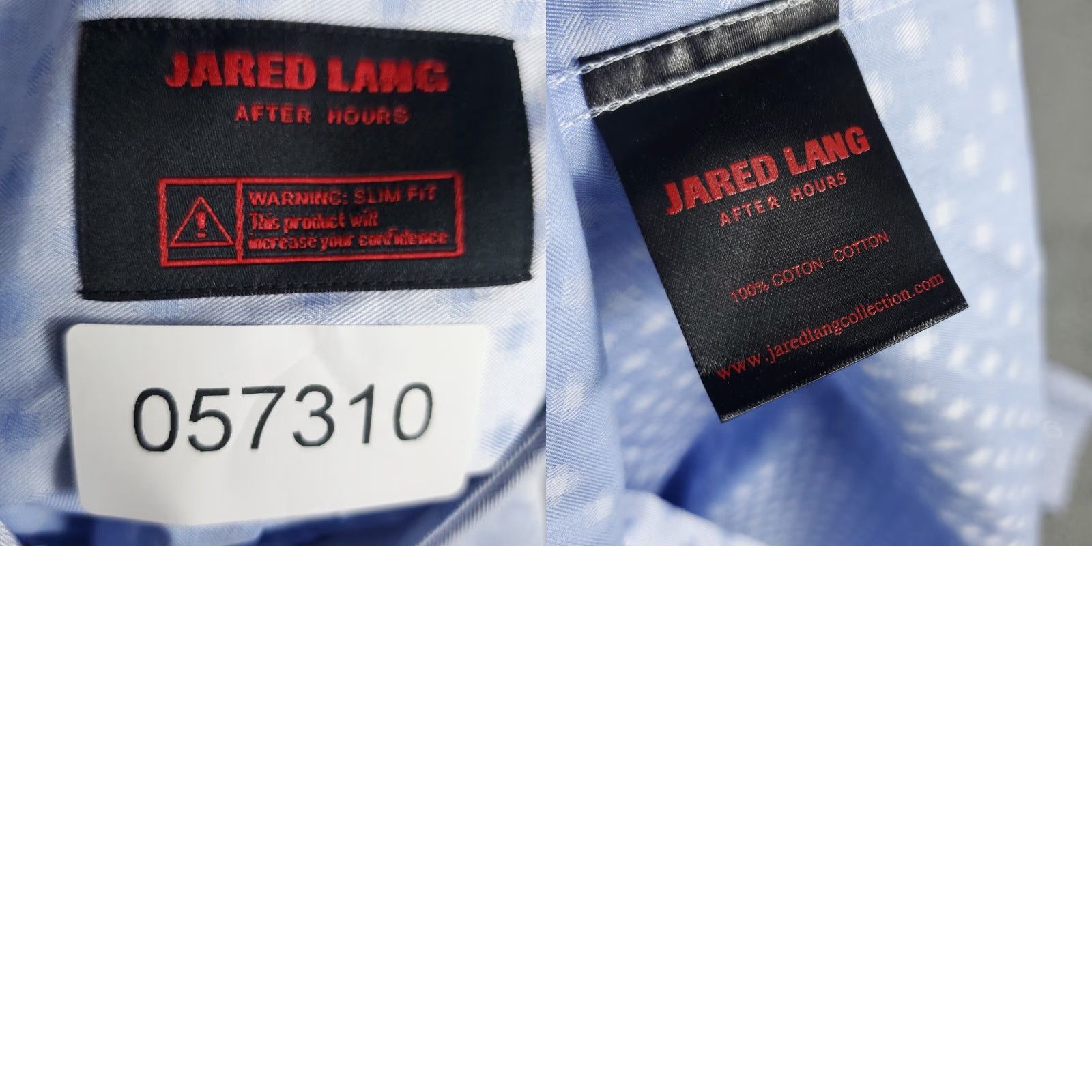 Jared Lang VINTAGE Jared Lang Shirt Mens Large Blue Geometric Cotton Casual Button-Up Long Sleeve Size US L / EU 52-54 / 3 - 8 Thumbnail
