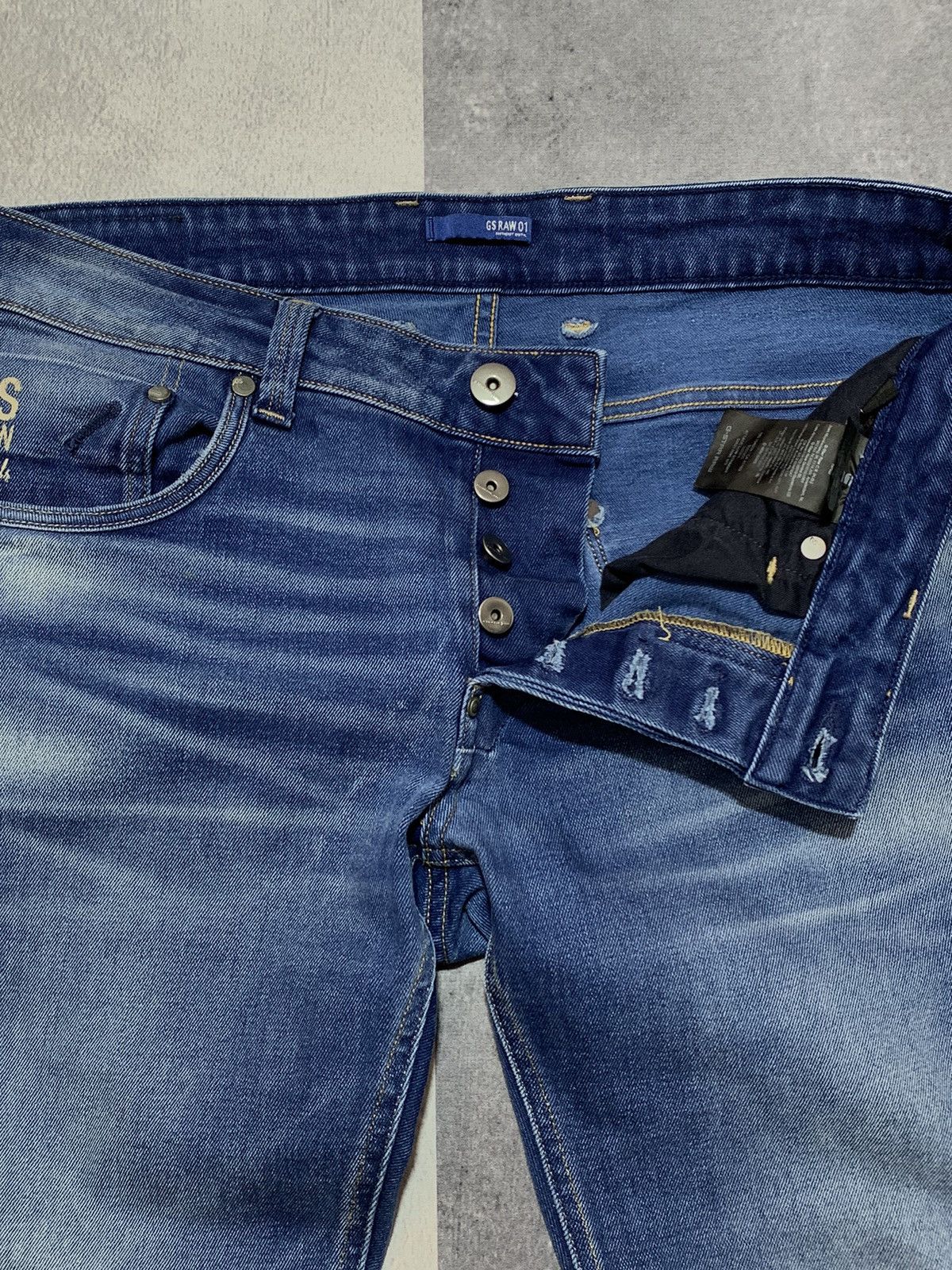G-Star × Vintage Vintage G-star RAW denim jeans streetwear style size 34x30 Size US 34 / EU 50 - 6 Thumbnail