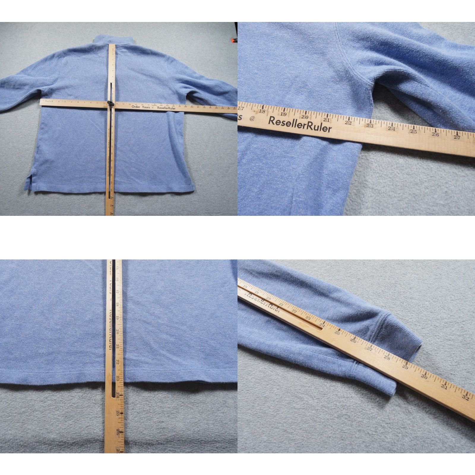 Polo Ralph Lauren Polo Ralph Lauren Sweater Mens Medium Blue 1/4 Zip Pullover Estate Rib Preppy Size US M / EU 48-50 / 2 - 8 Thumbnail