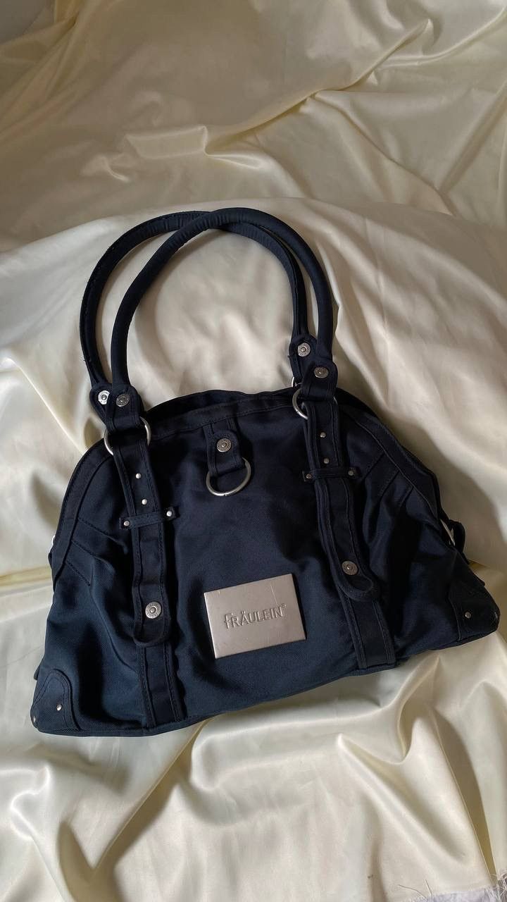 Vintage Navy blue vintage y2k shoulder bag Size ONE SIZE - 1 Thumbnail