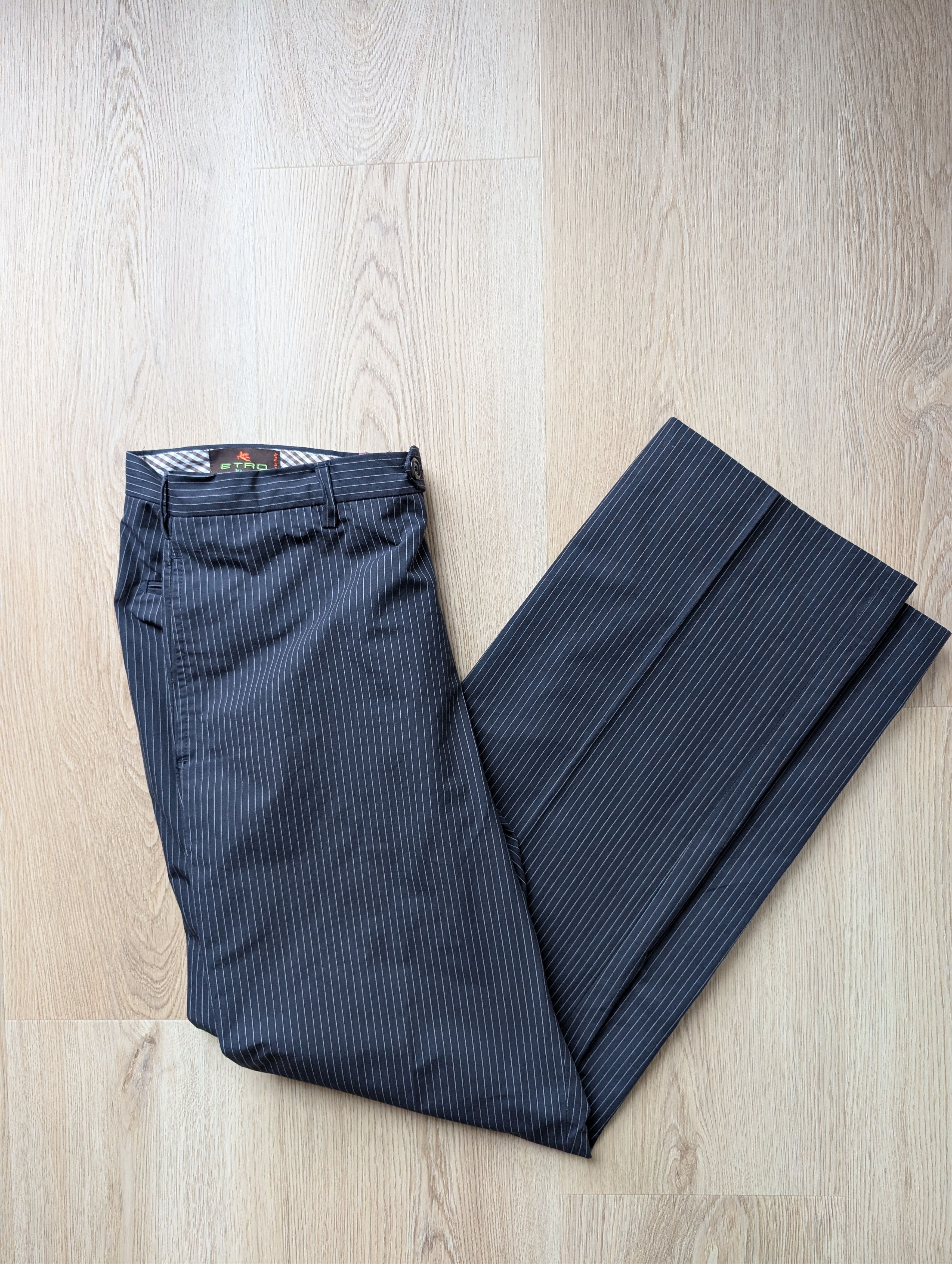 Etro Etro Milano Striped Cotton Trousers Pants Mens 52 Italy Size US 36 / EU 52 - 11 Thumbnail
