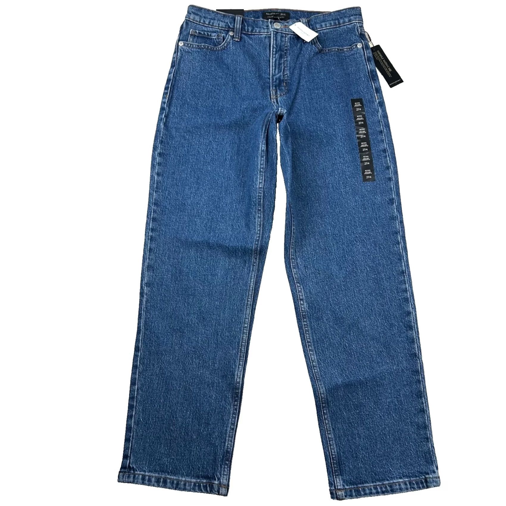 Banana Republic Banana Republic Jeans Womens 4P Petite Mid Rise Ankle Jeans Blue Cotton Spandex Denim 5-Pocket 28" Inseam Casual Pants Womens Size 27" / US 4 / IT 40 - 2 Thumbnail