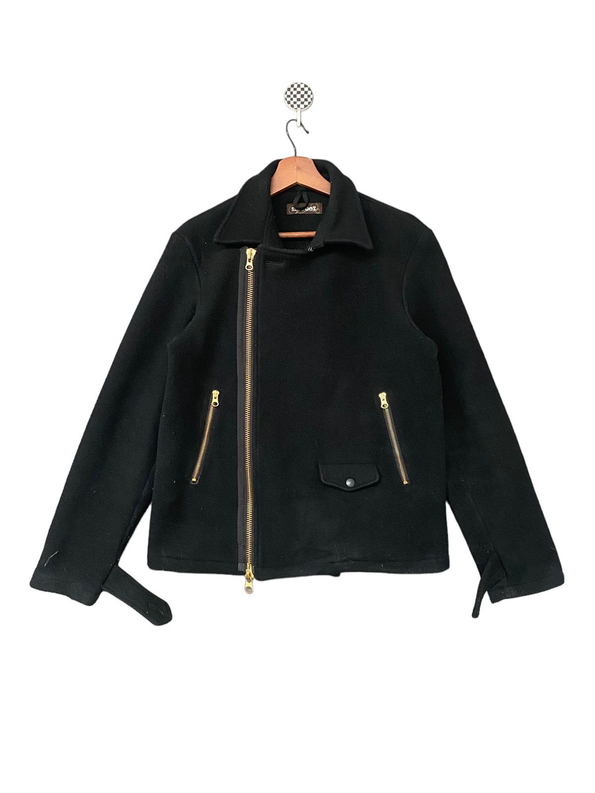 Vintage Vintage Japanese Brand Rim Shot Double Collar Jacket 1990s Size US L / EU 52-54 / 3 - 1 Thumbnail