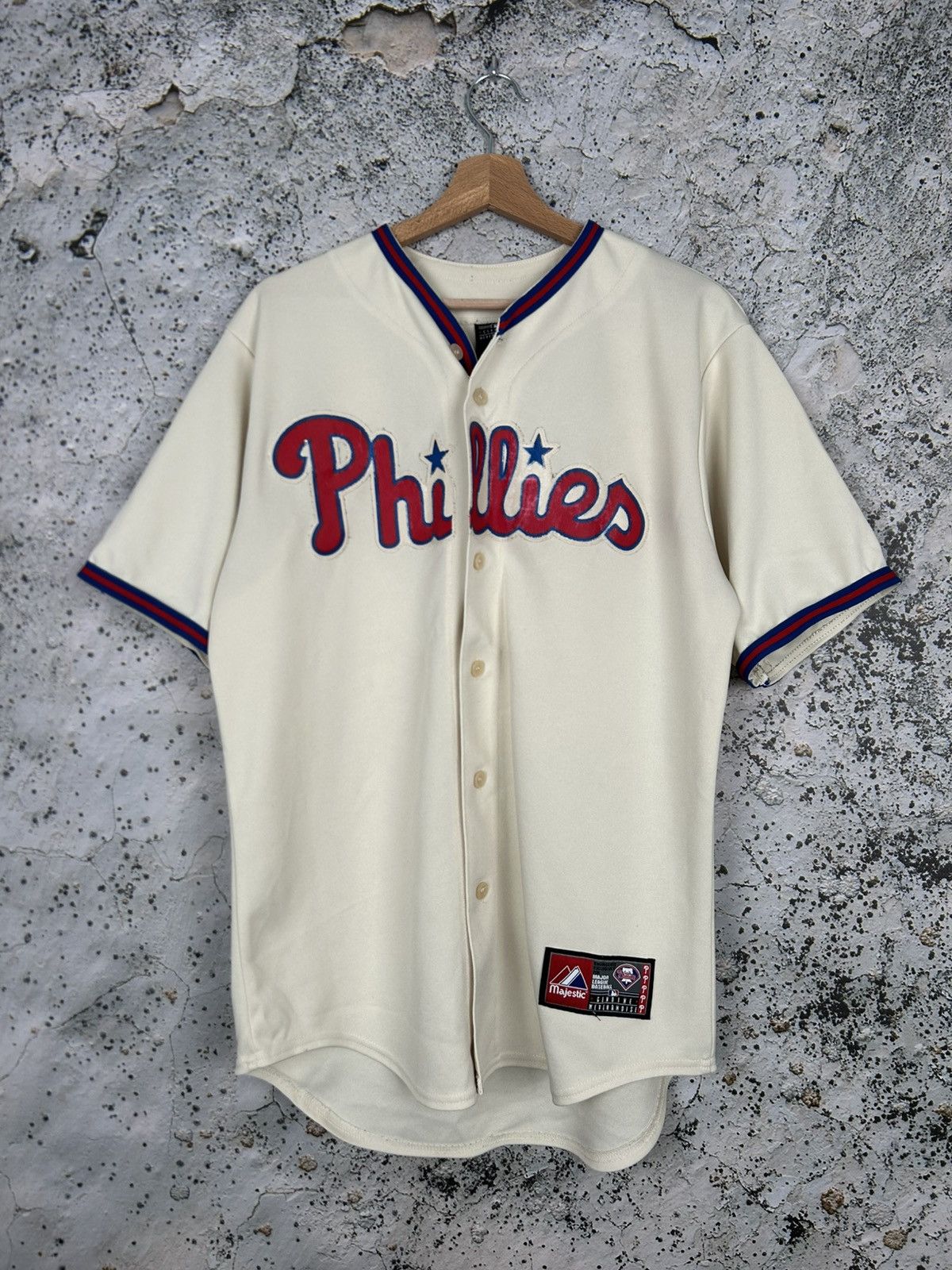 Majestic Vintage Philadelphia Phillies Utley MLB Baseball Jersey 90s Size US M / EU 48-50 / 2 - 1 Thumbnail