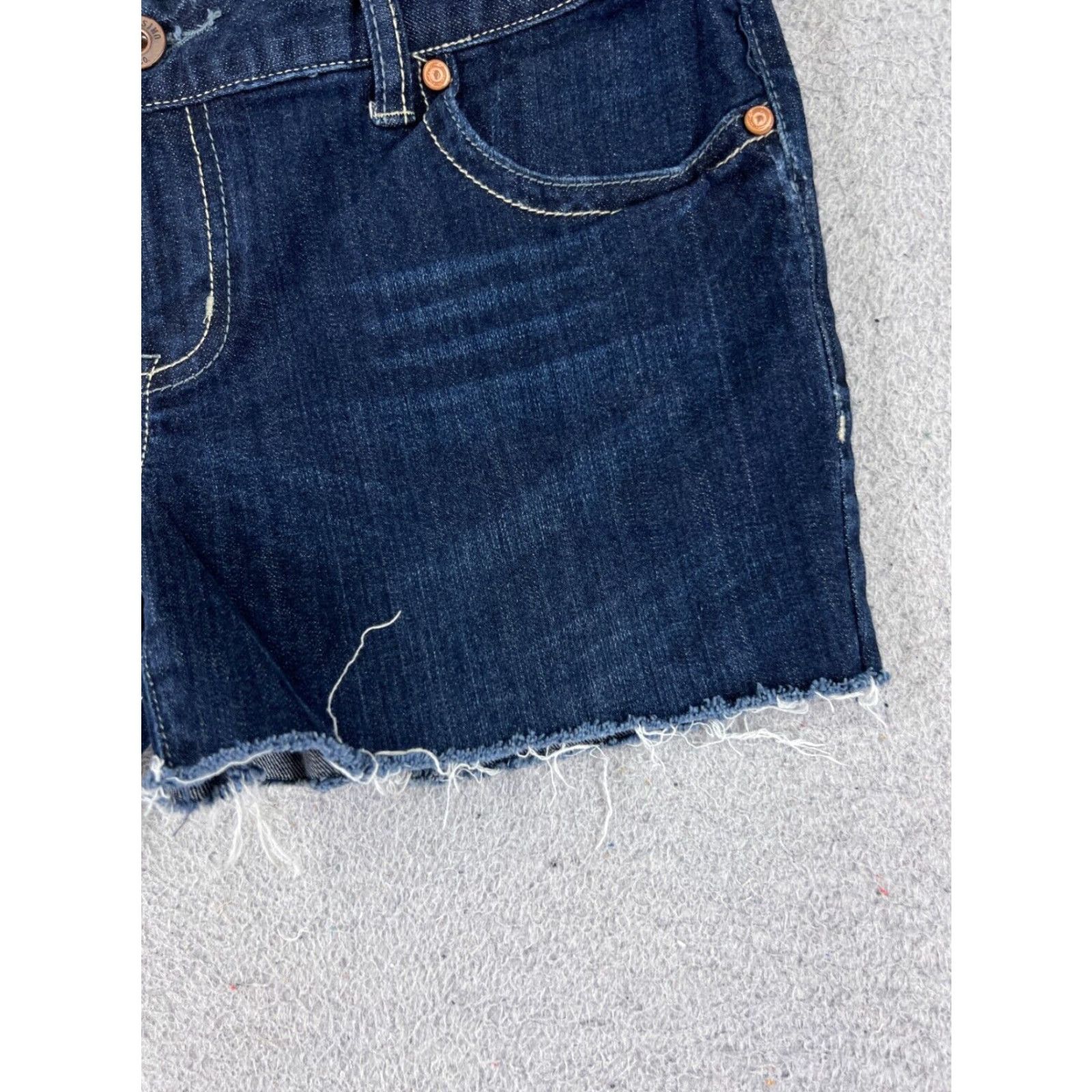 Mossimo VINTAGE Mossimo Shorts Womens 9 Denim Blue Jean Cutoff Low Rise 29x4 Cotton Size 30" / US 8 / IT 44 - 2 Thumbnail