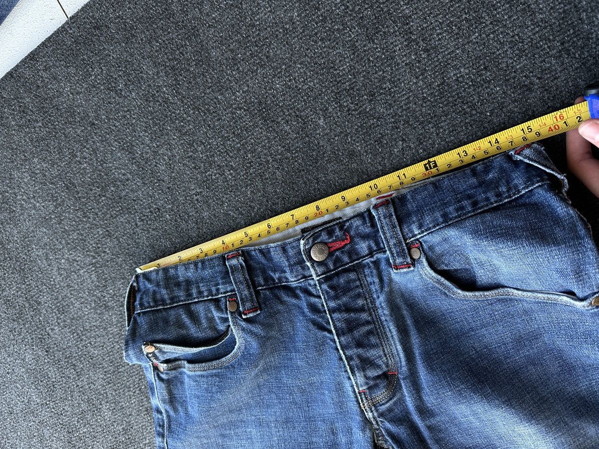 Armani 🚨Y2K WOMEN ARMANI JEANS WITH LOGO AVANT GARDE DENIM PANTS Size 30" / US 8 / IT 44 - 15 Thumbnail