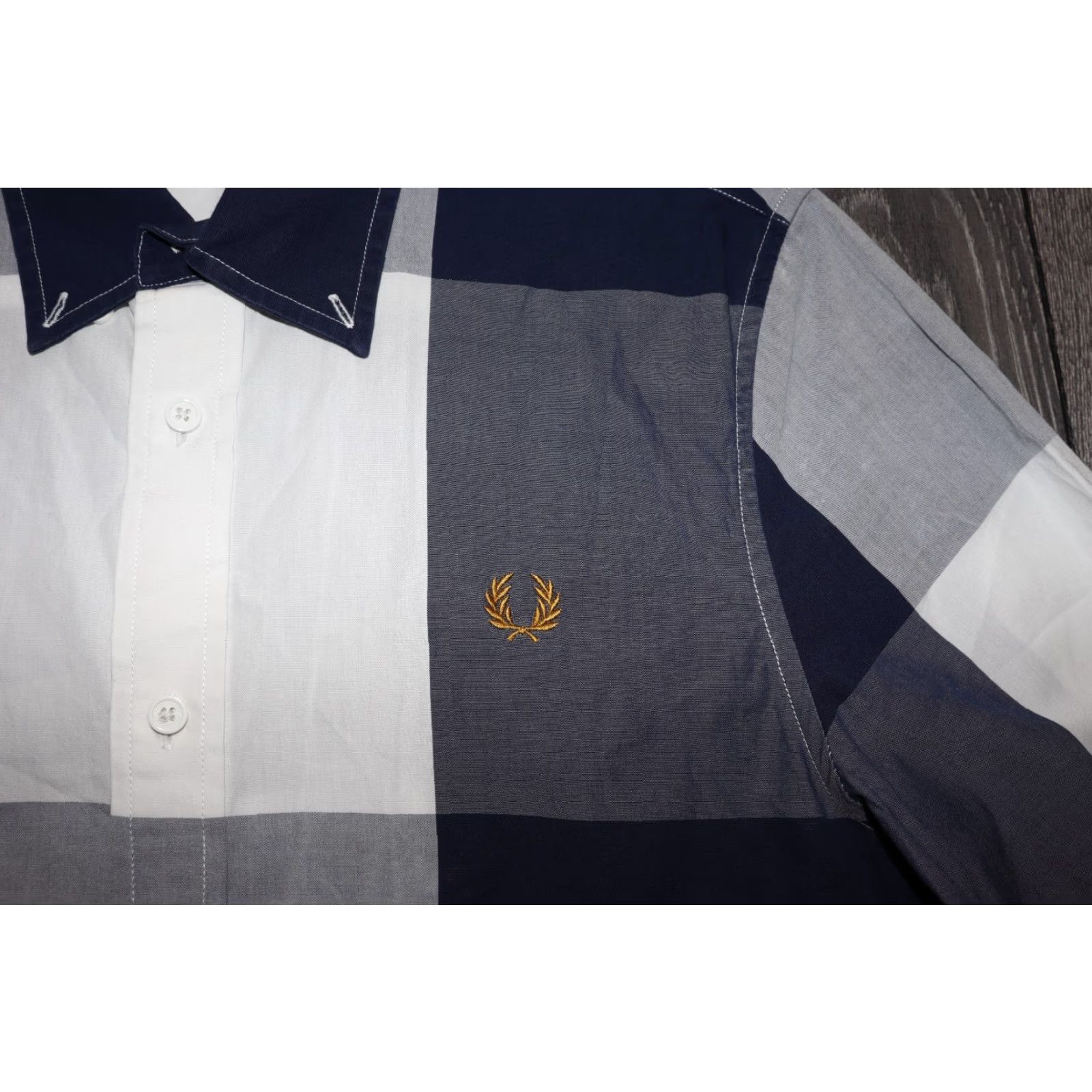 Fred Perry Fred Perry Check Short Sleeve Shirt Button Down M6397 Men’s Medium Cotton Shirt Size US M / EU 48-50 / 2 - 2 Thumbnail